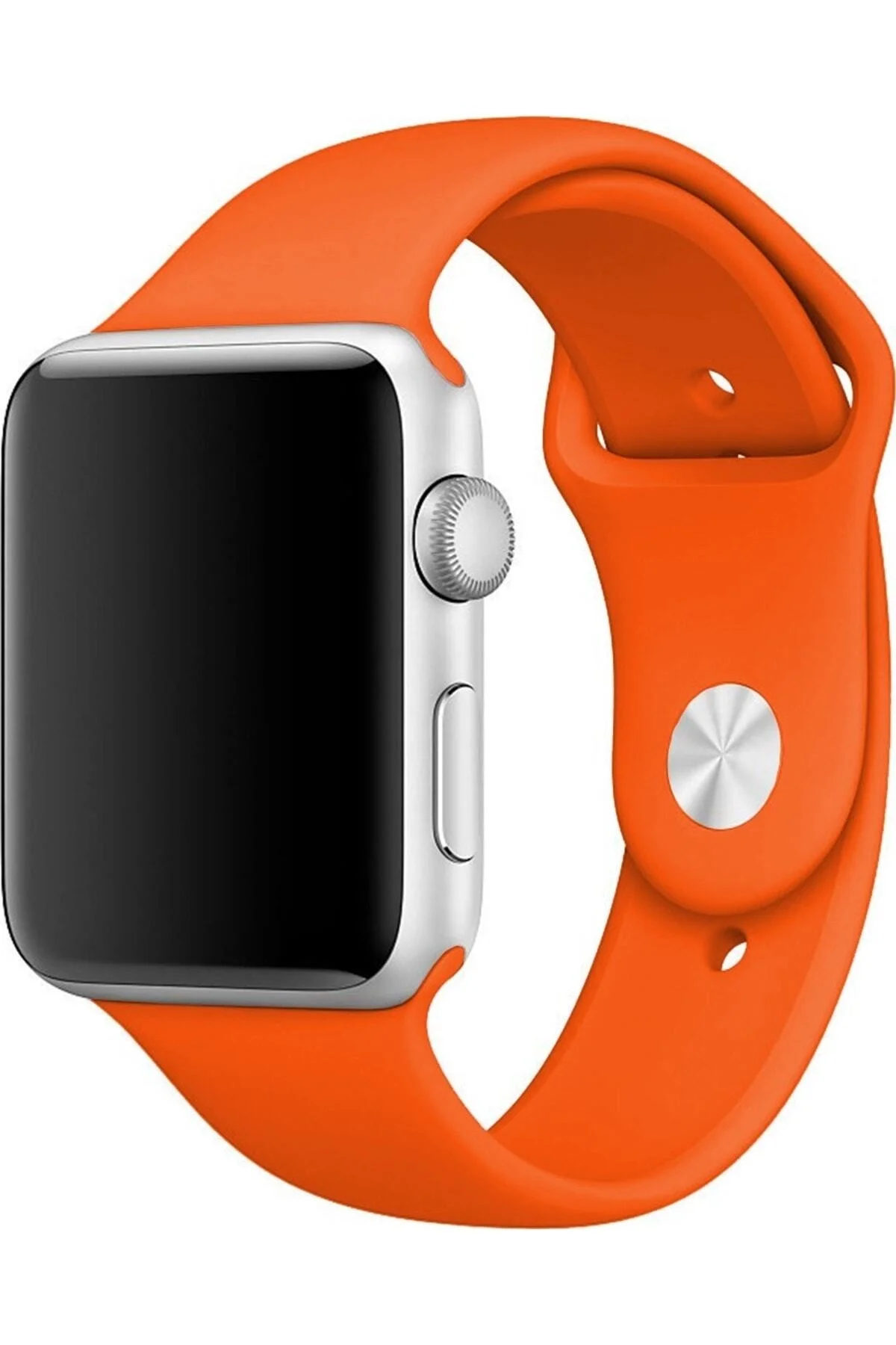 Apple Watch Uyumluseries 8 41mm Kordon, Silikon Spor Turuncu - pazariz Görsel 2