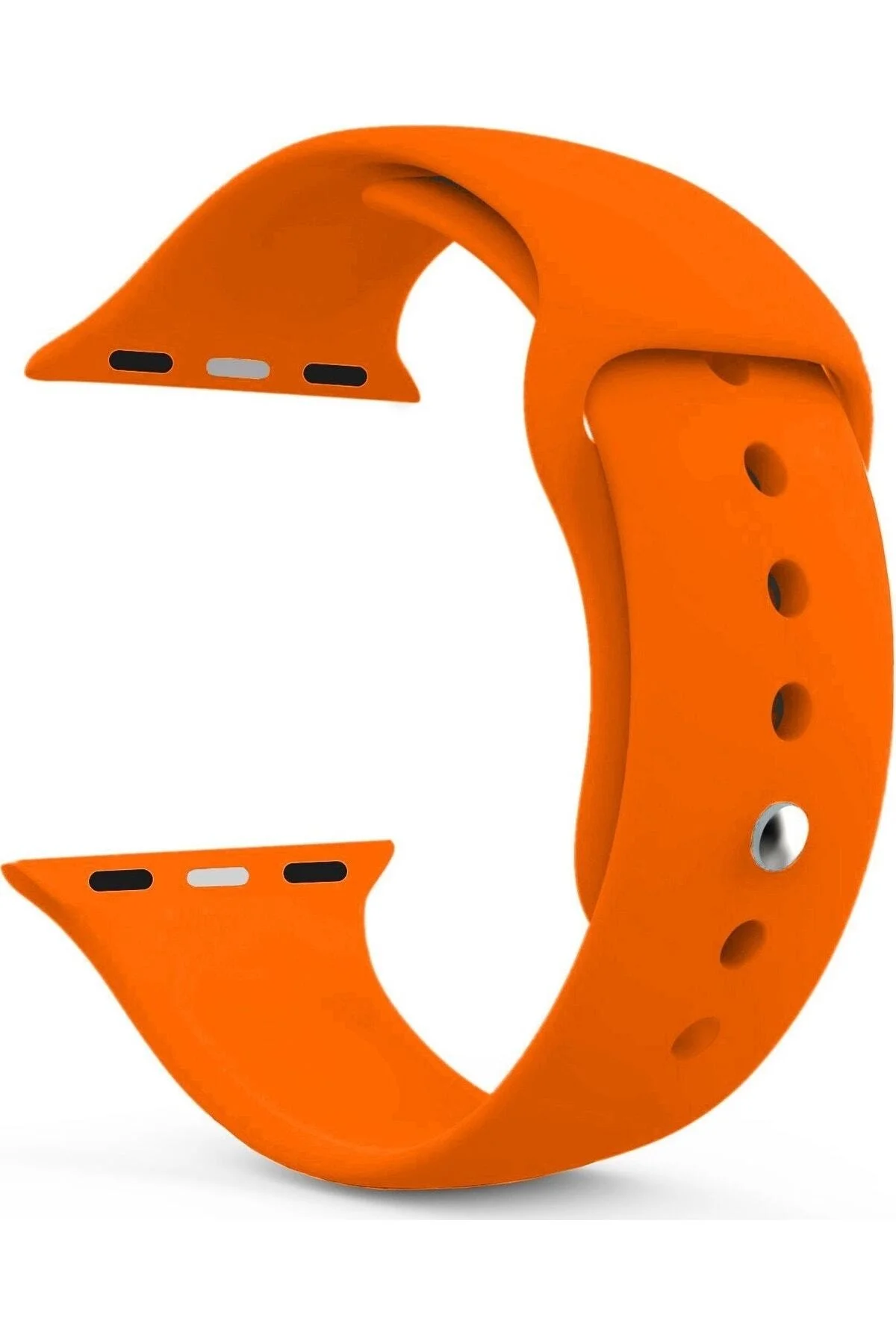 Apple Watch Uyumluseries 8 41mm Kordon, Silikon Spor Turuncu
