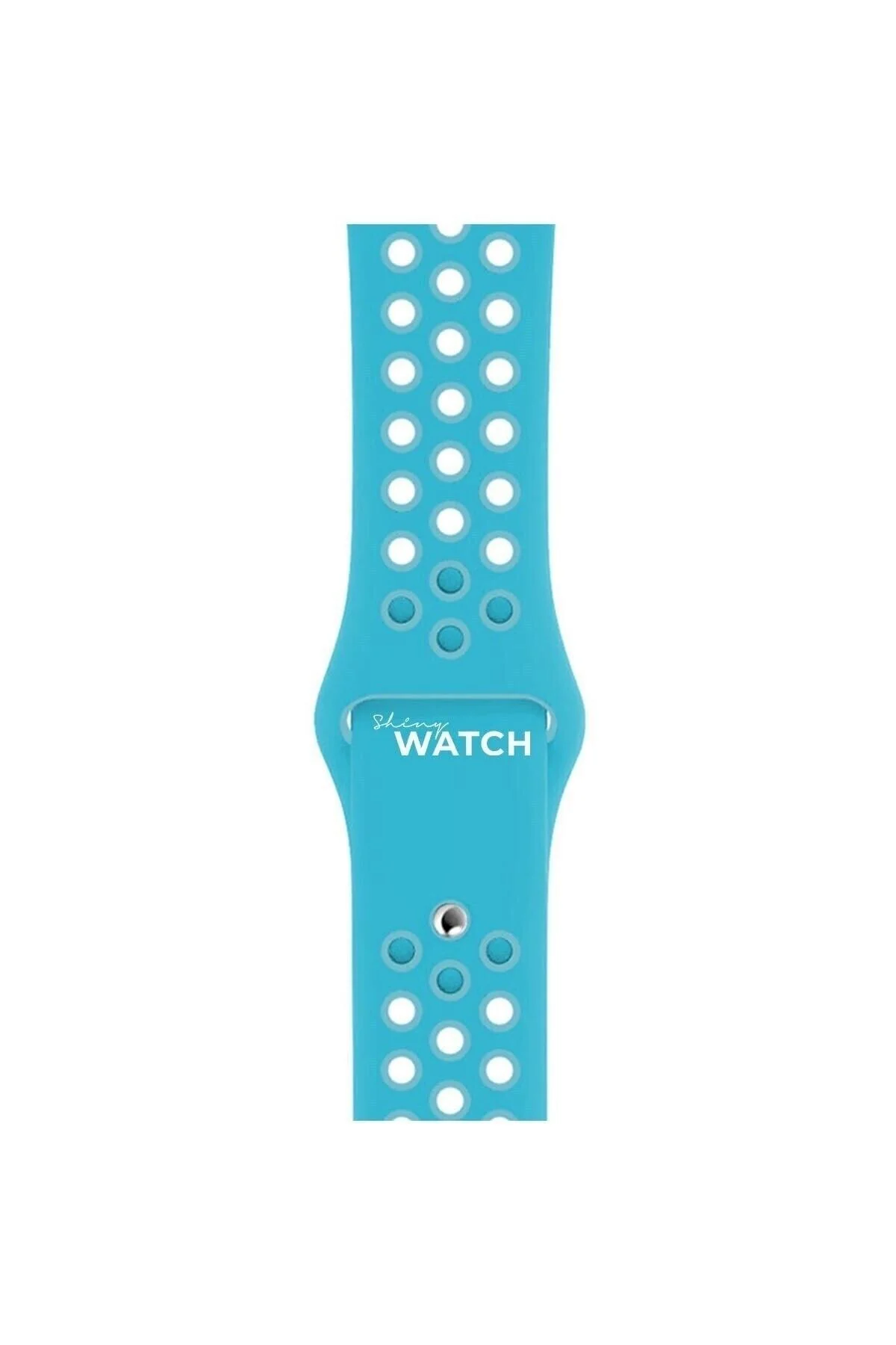Apple Watch Uyumludelikli Silikon Kordon 42/44mm Blue Blue - pazariz Görsel 4