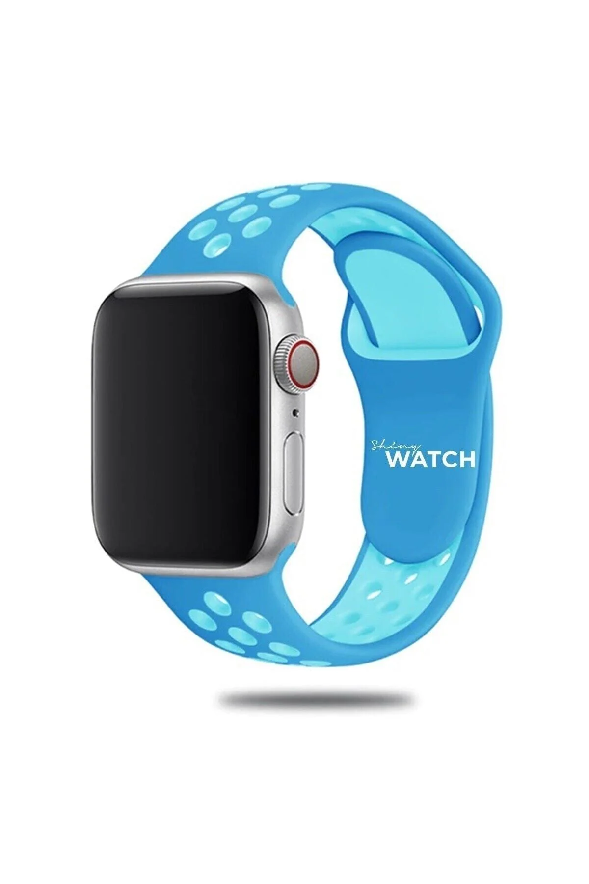 Apple Watch Uyumludelikli Silikon Kordon 42/44mm Blue Blue - pazariz Görsel 3