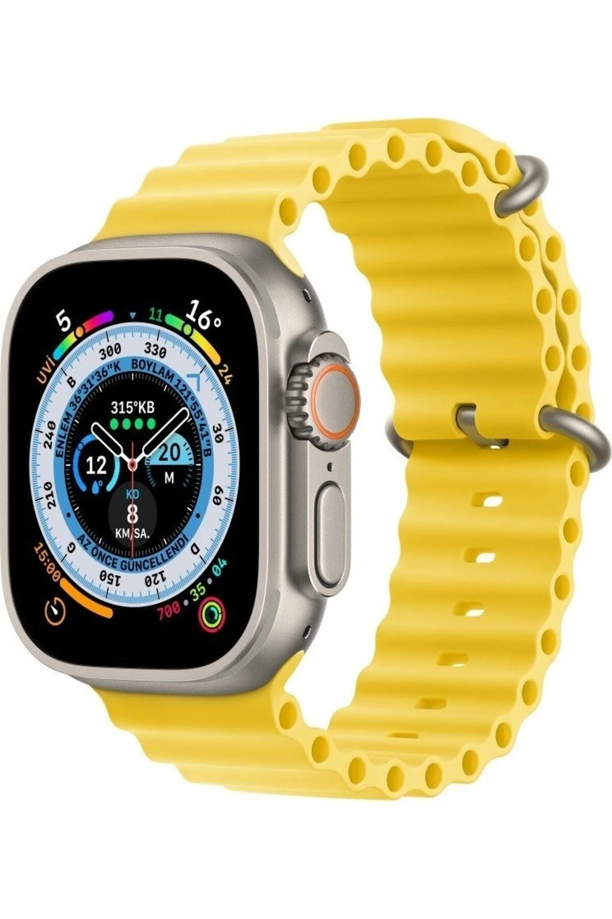 Apple Watch Uyumlu42mm 44mm 45mm 49mm 1/2/3/4/5/6/se/7/8/ultra Kordon Silikon Kordon