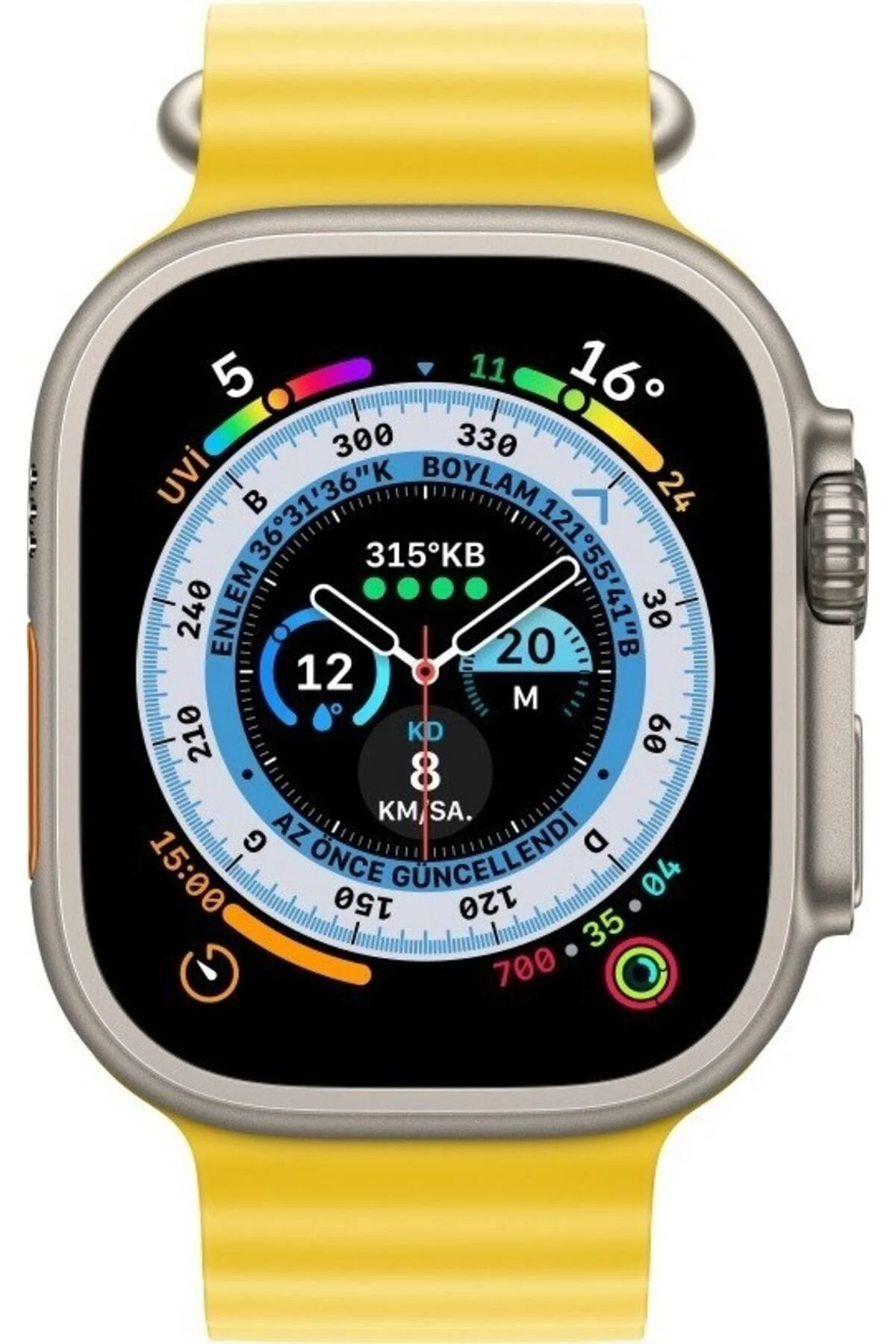 Apple Watch Uyumlu42mm 44mm 45mm 49mm 1/2/3/4/5/6/se/7/8/ultra Kordon Silikon Kordon - pazariz Görsel 3