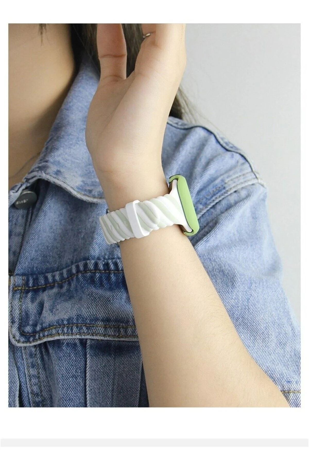 Apple Watch Uyumlu2 3 4 5 6 7 Se 38mm 40mm 41mm Spor Renkli Örgü Silikon Kayış Kordon - pazariz Görsel 3