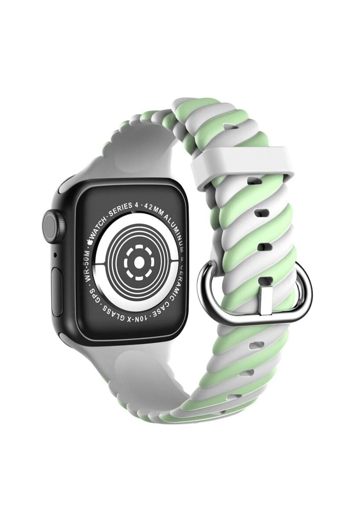 Apple Watch Uyumlu2 3 4 5 6 7 Se 38mm 40mm 41mm Spor Renkli Örgü Silikon Kayış Kordon