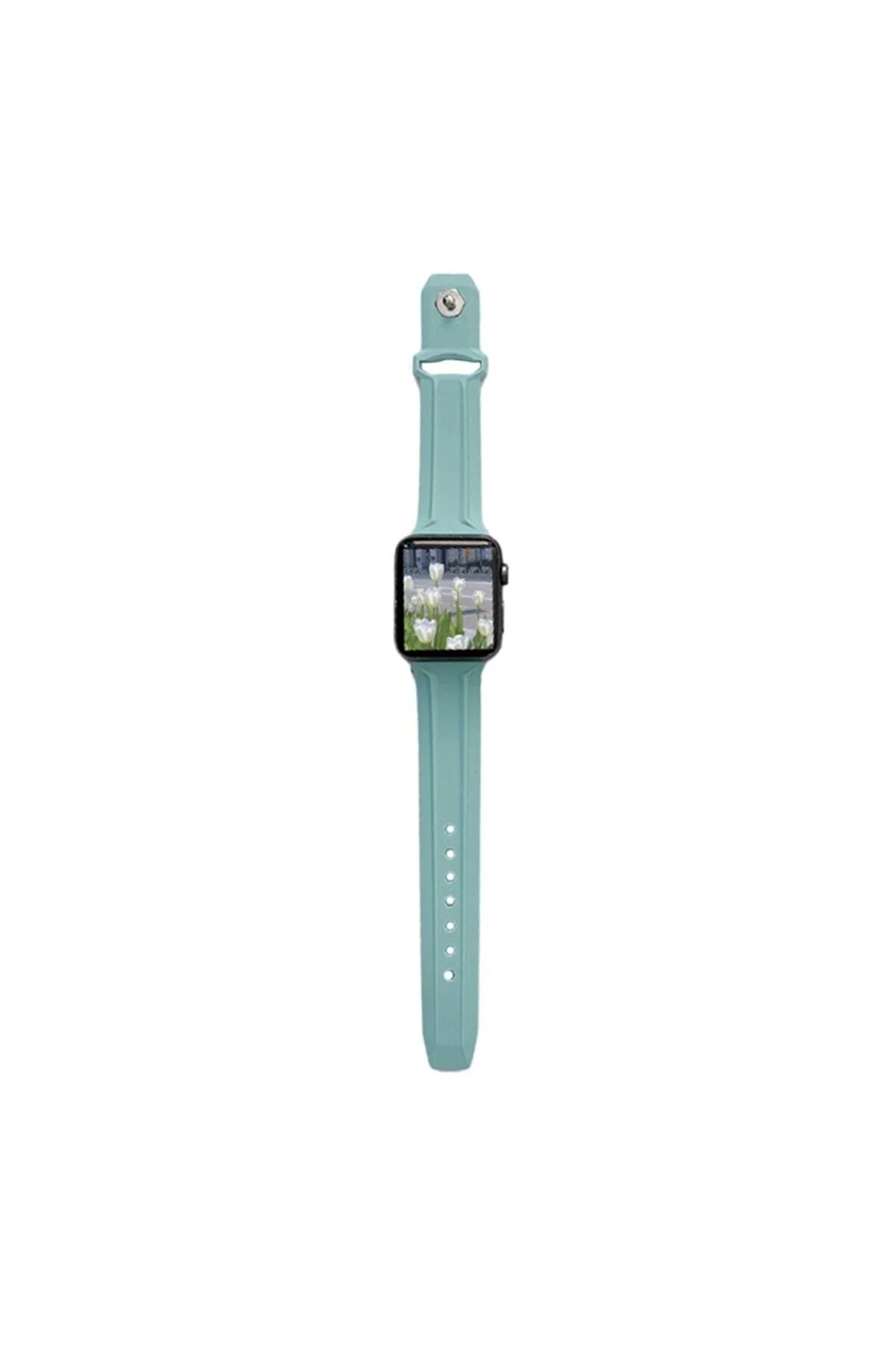 Apple Watch Uyumlu5 6 7 8 Ultra 42mm 44mm 45mm Silikon Kordon
