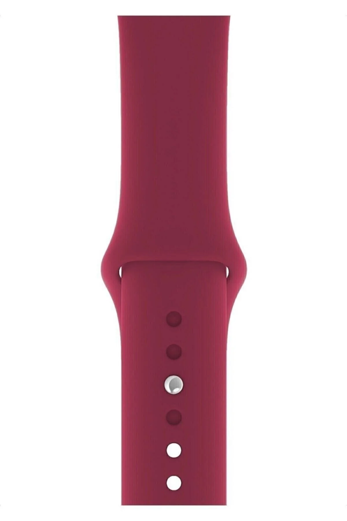 Apple Watch Uyumlu1 2 3 4 5 6 7 Se 40mm Klasik Silikon Kordon Kayış Kayalık Rose Red - pazariz Görsel 2
