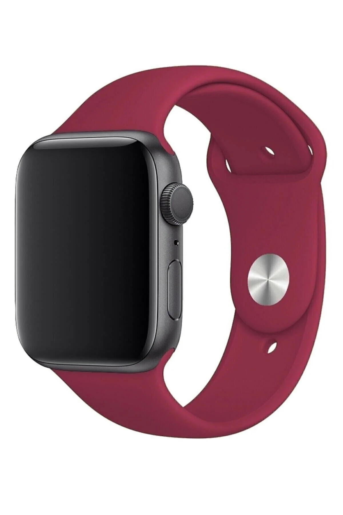 Apple Watch Uyumlu1 2 3 4 5 6 7 Se 40mm Klasik Silikon Kordon Kayış Kayalık Rose Red