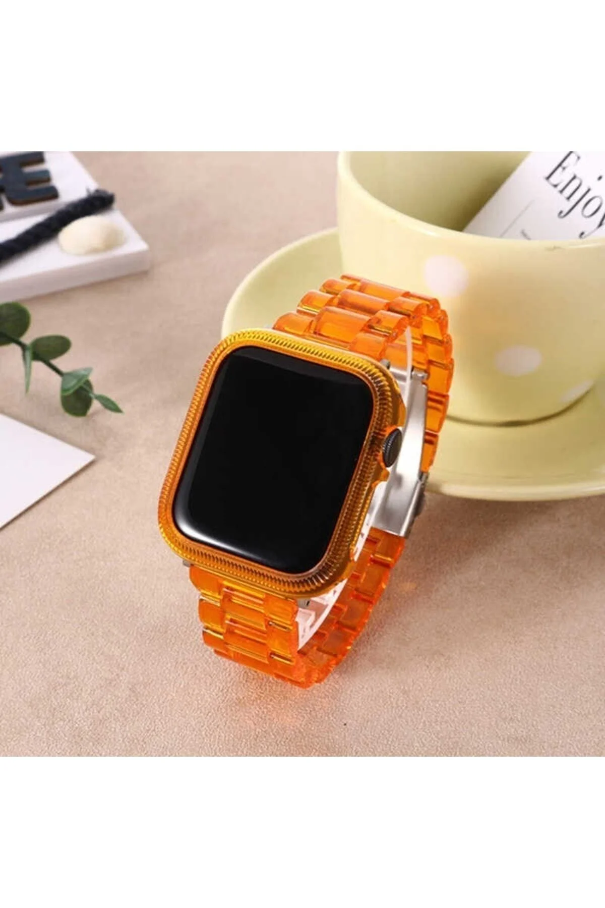 Apple Watch Uyumlu38mm 40mm 41mm 1/2/3/4/5/6/se/7/8 Kordon Şeffaf Polikarbon Kordon - pazariz Görsel 3