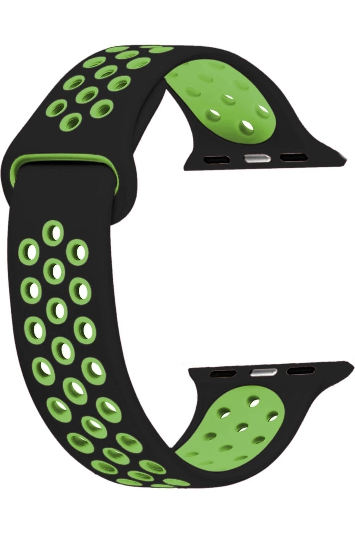 Apple Watch Uyumluseries 8 41mm Kordon, Silicone Sport Band Yeşil
