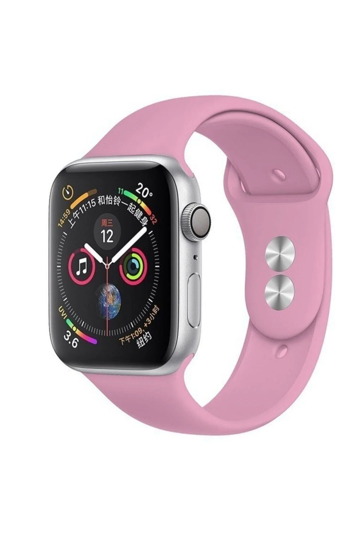 Apple Watch Uyumlusilikon Kordon Kayış 7 - 6 - Se - 5 - 4 - 3 - 2 - 1 - 42mm 44mm 45mm