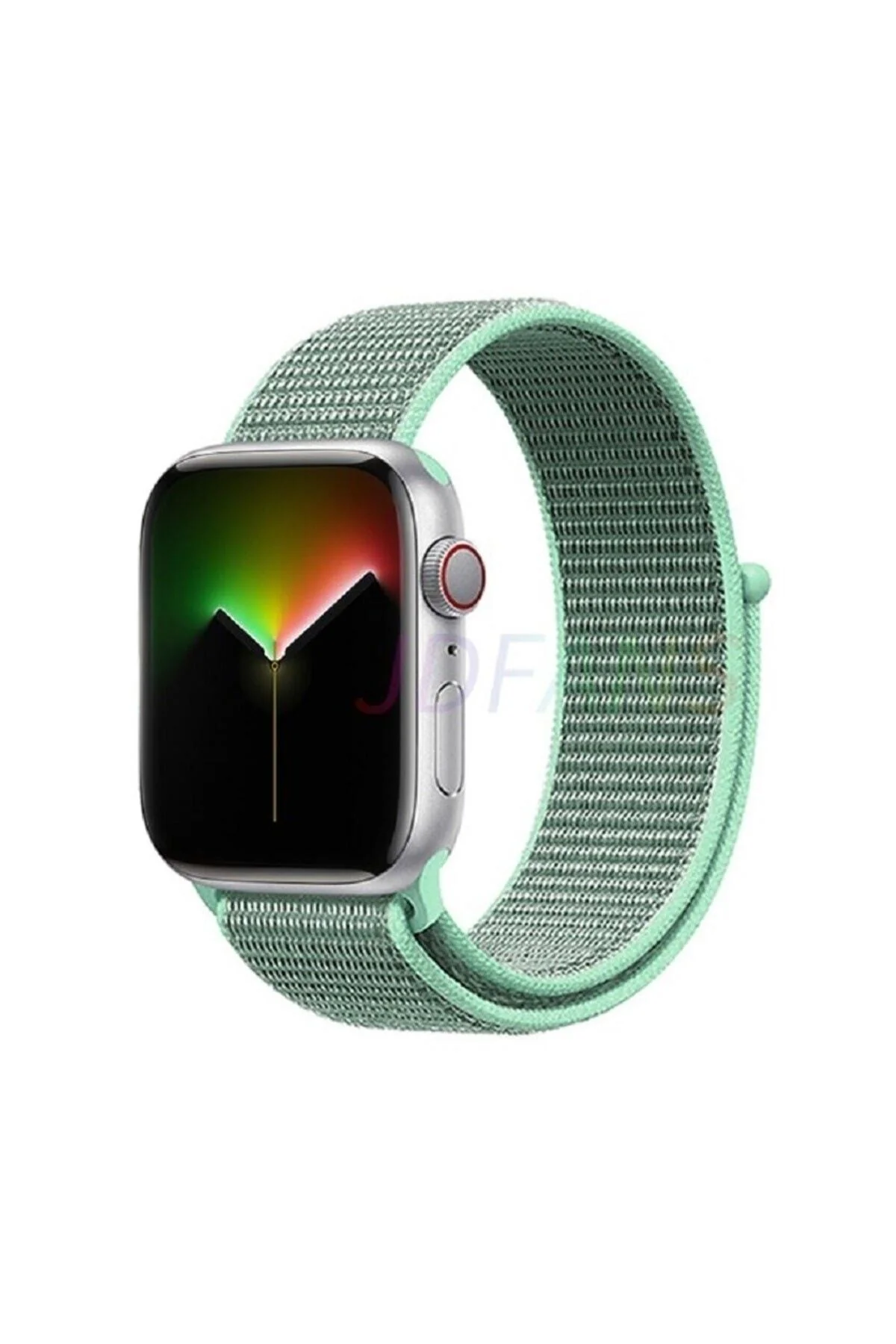 Apple Watch Uyumlu38-40-41 Mm 3 4 5 6 7 8 Se Hasır Dokuma Kordon Spor Cırtlı