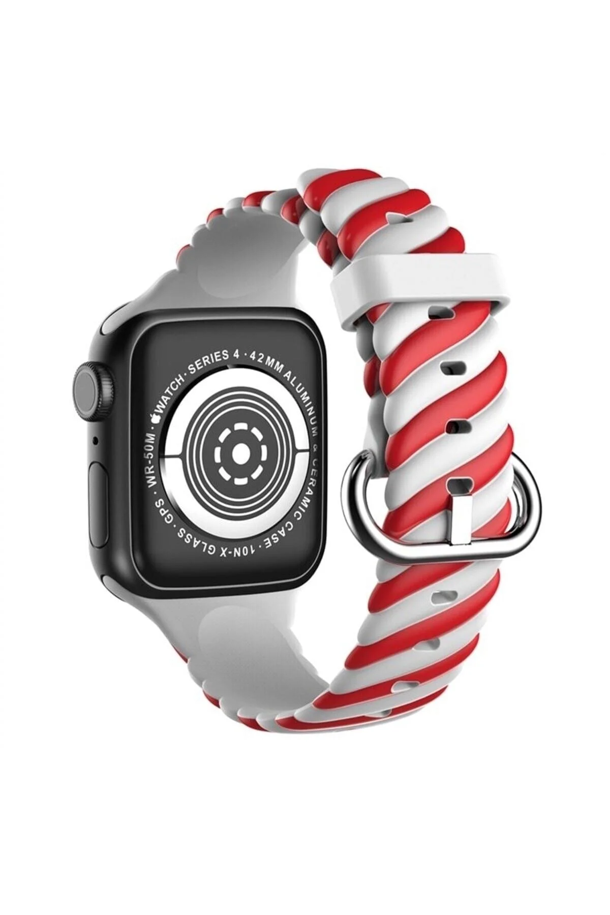 Apple Watch Uyumlu2 3 4 5 6 7 Se 38mm 40mm 41mm Spor Renkli Örgü Silikon Kayış Kordon