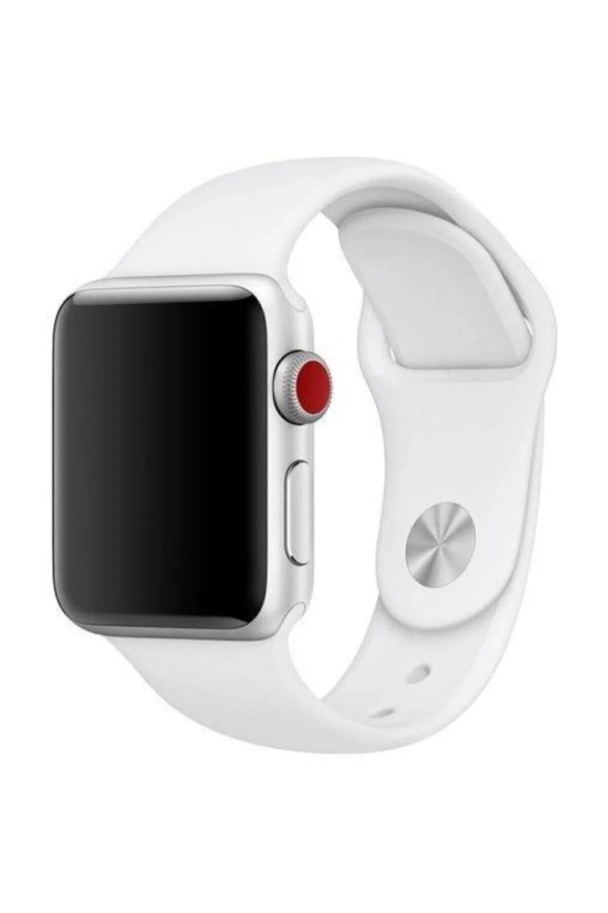 Apple Watch Uyumlusilikon Kordon Kayış 7 - 6 - Se - 5 - 4 - 3 - 2 - 1 - 42mm 44mm - Beyaz