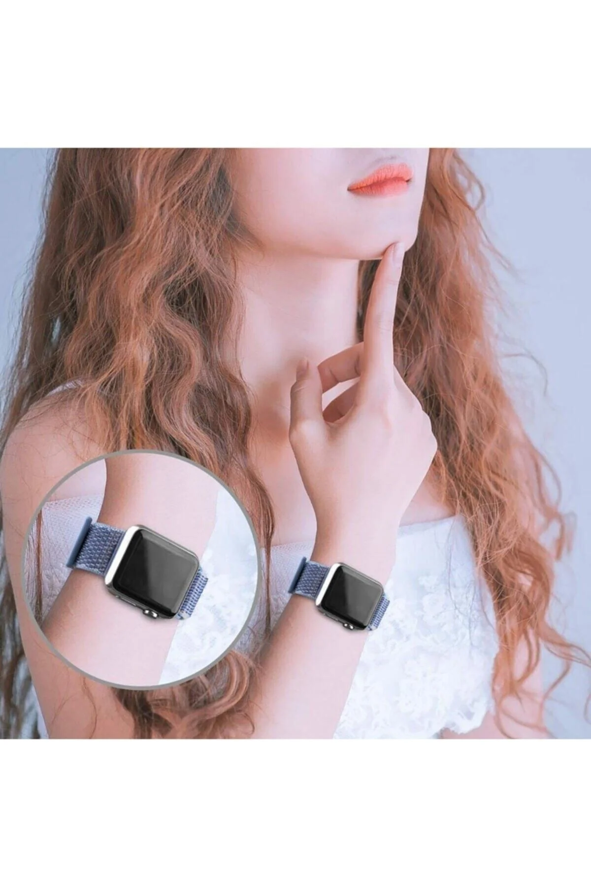 Apple Watch Uyumlu38-40mm Krd3 Hasır Kordon - pazariz Görsel 4