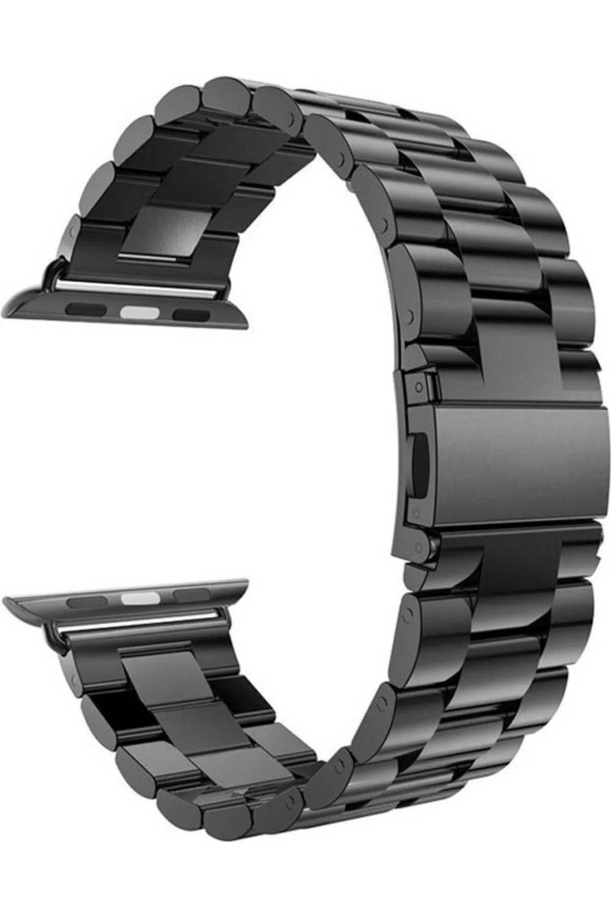 Apple Watch Uyumluseries 8 45mm Kordon Hasır Metal Örgülü Ayarlanair Siyah