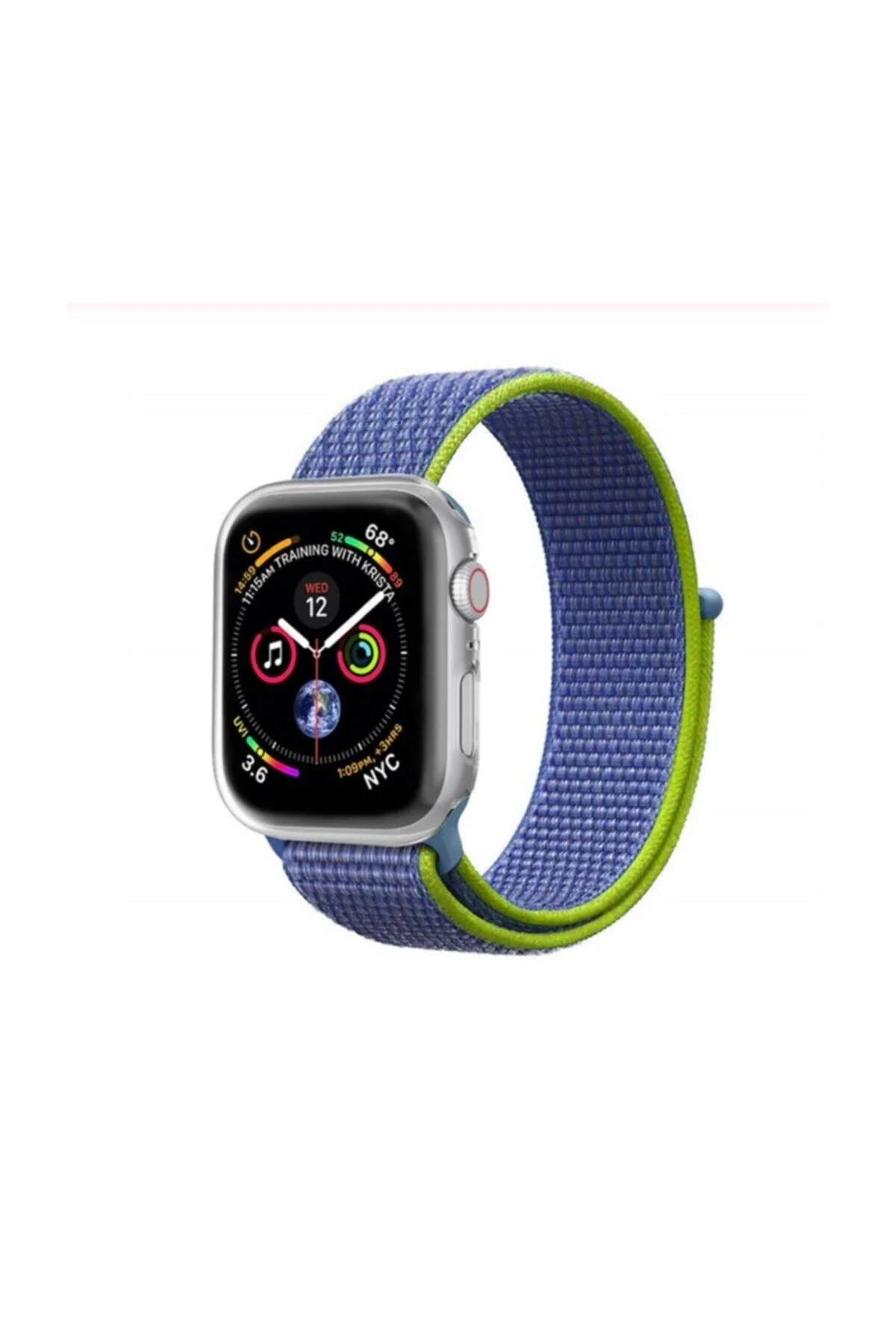 Apple Watch Uyumlu38 Mm Için Kumaş Desenli Kordon