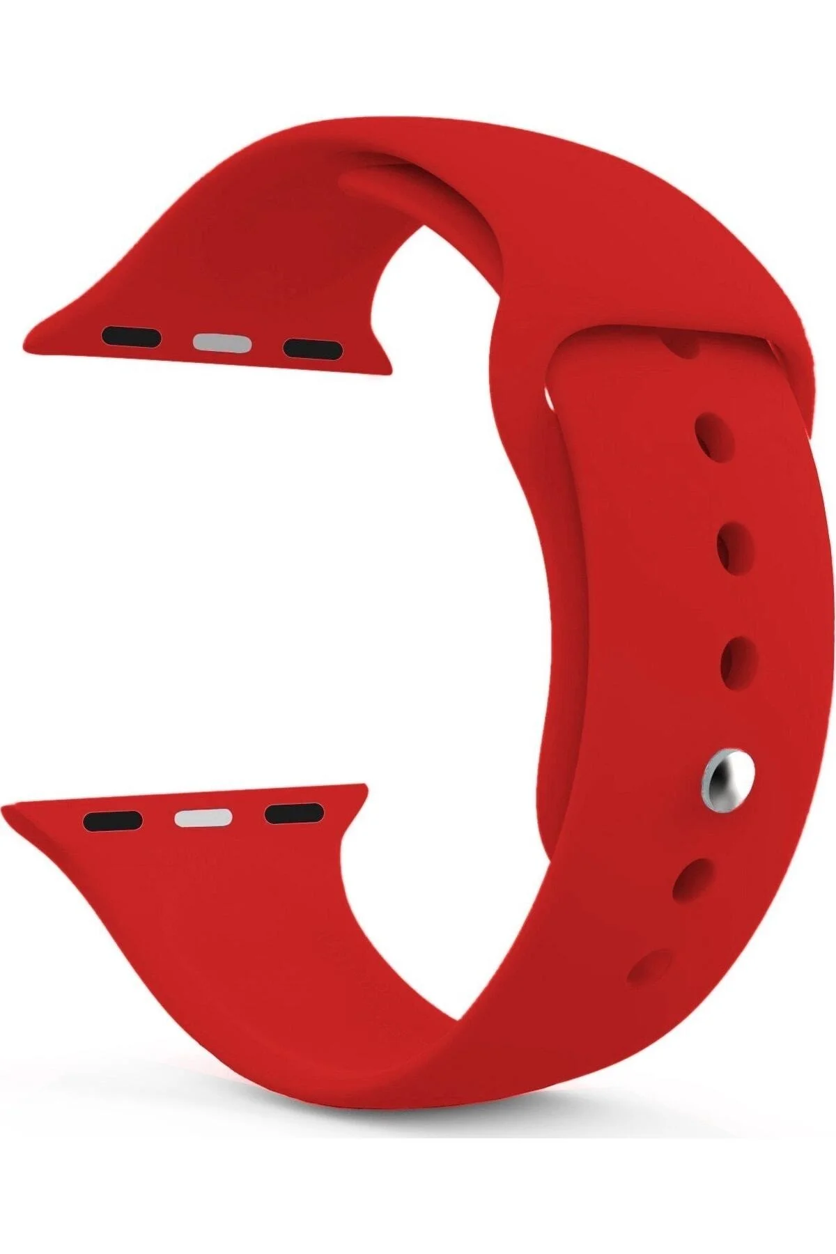 Apple Watch Uyumluseries 8 45mm Kordon, Silikon Spor Kırmızı
