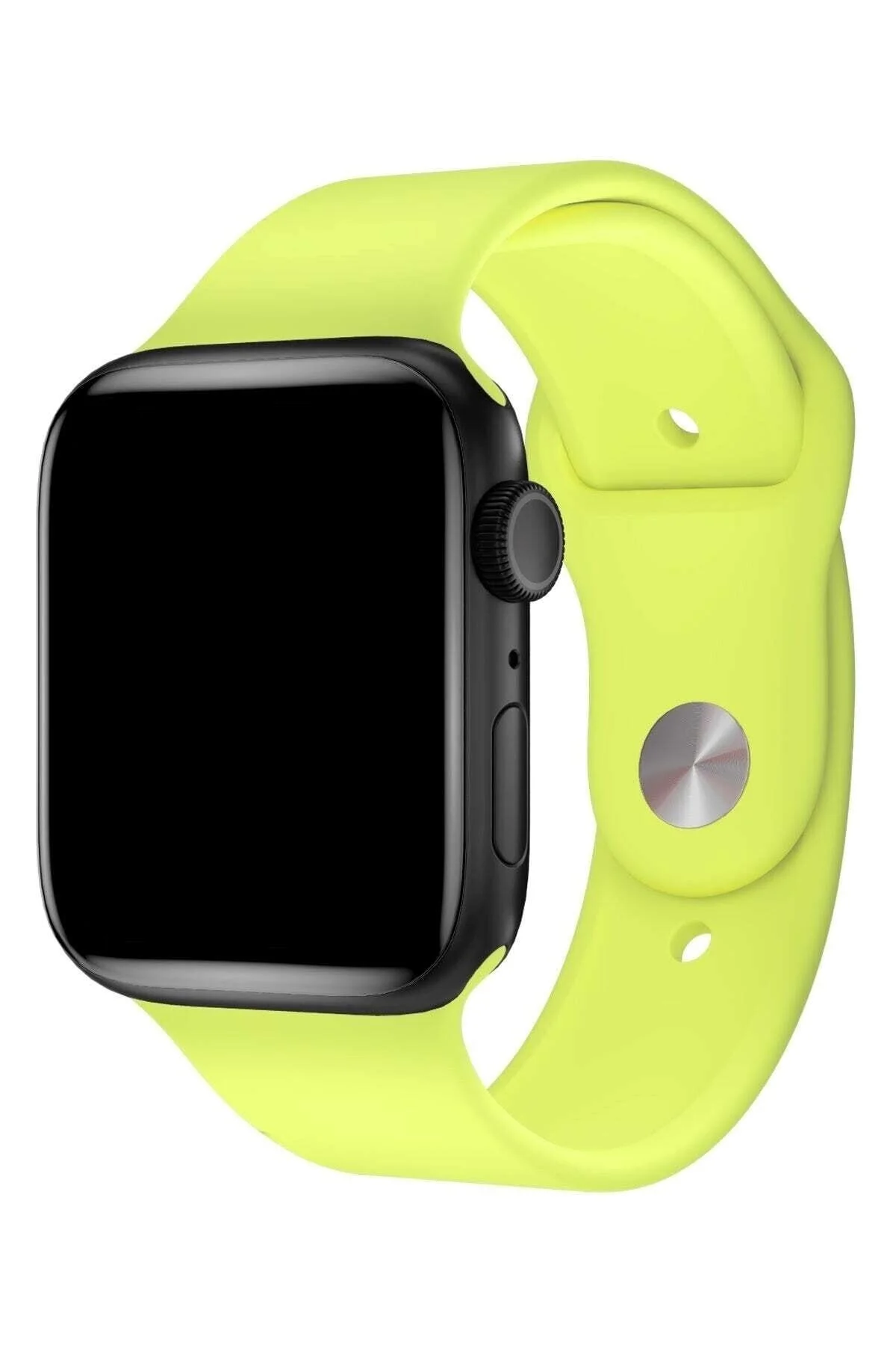 Apple Watch Uyumlu1 2 3 4 5 6 7 Se 41mm Klasik Silikon Kordon Kayış No53 Açık Sarı