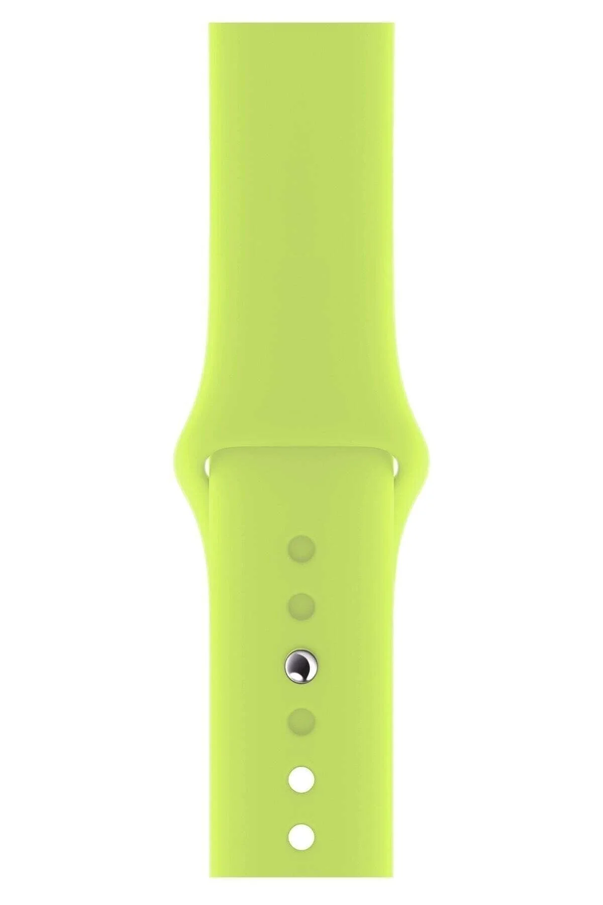 Apple Watch Uyumlu1 2 3 4 5 6 7 Se 41mm Klasik Silikon Kordon Kayış No53 Açık Sarı - pazariz Görsel 2