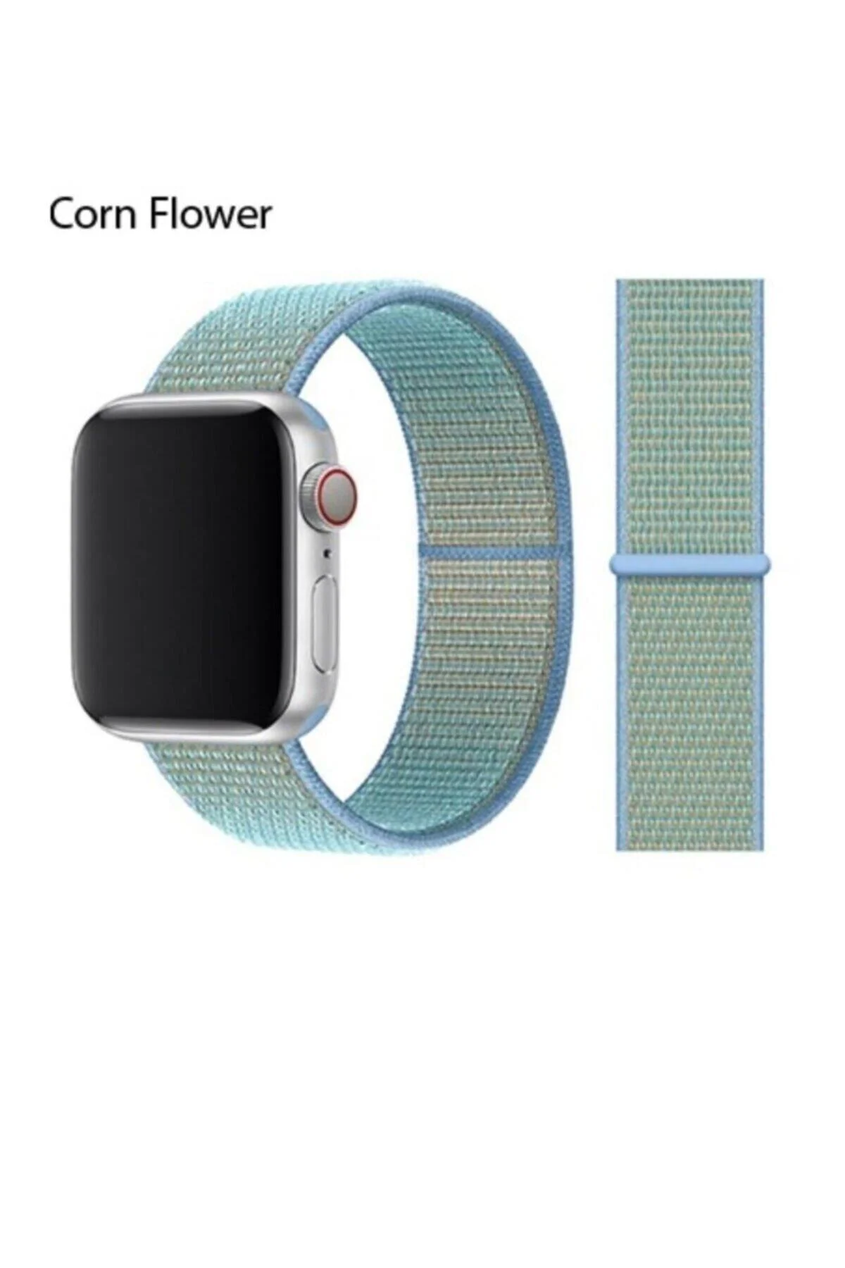 Apple Watch Uyumluakıllı Saat 42-44mm Hasır Kordon Mavi