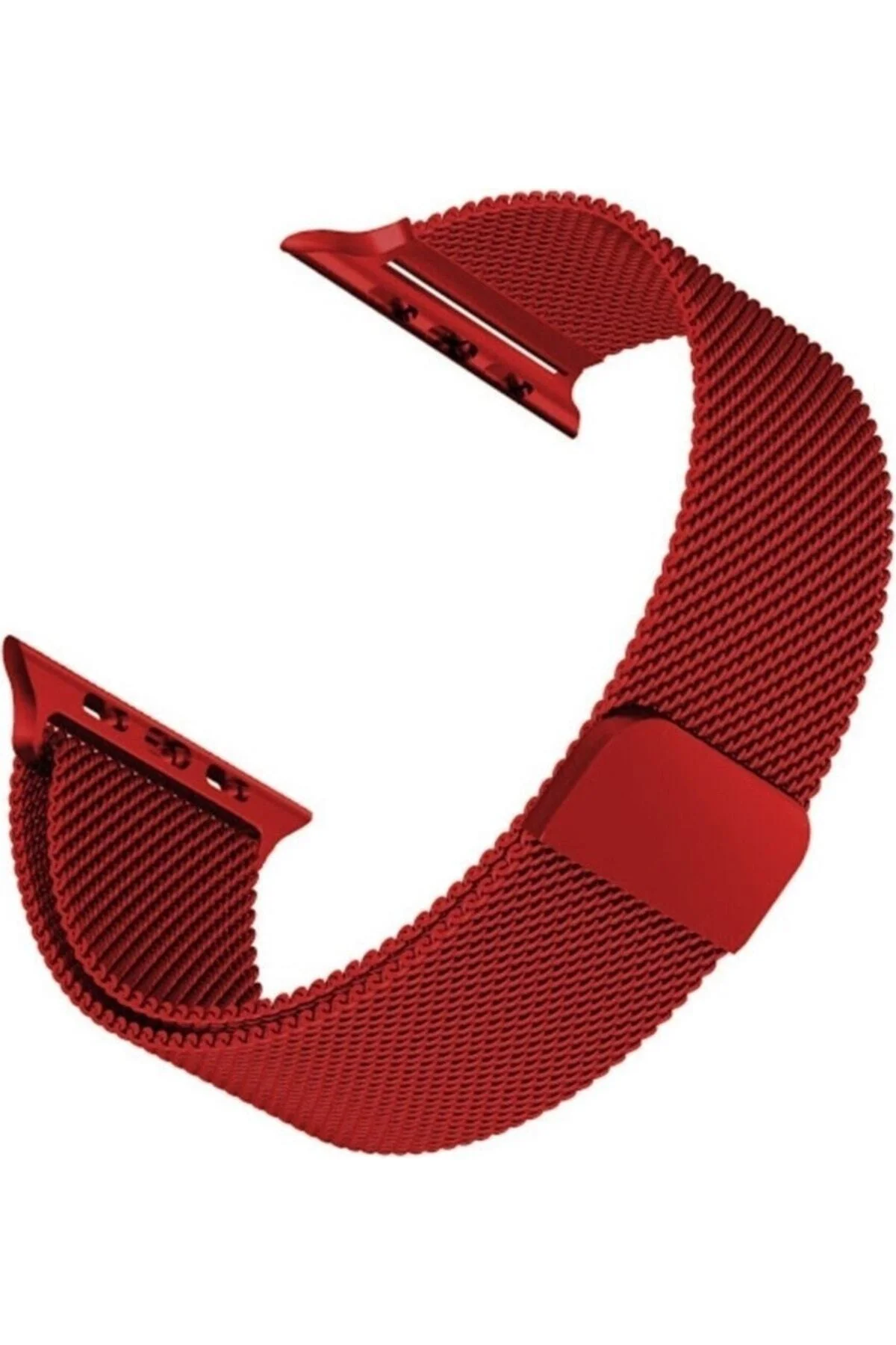 Apple Watch Uyumlu8 7 6 5 4 Se 38 40 41mm Çelik Örme Kordon Kırmızı - pazariz Görsel 3