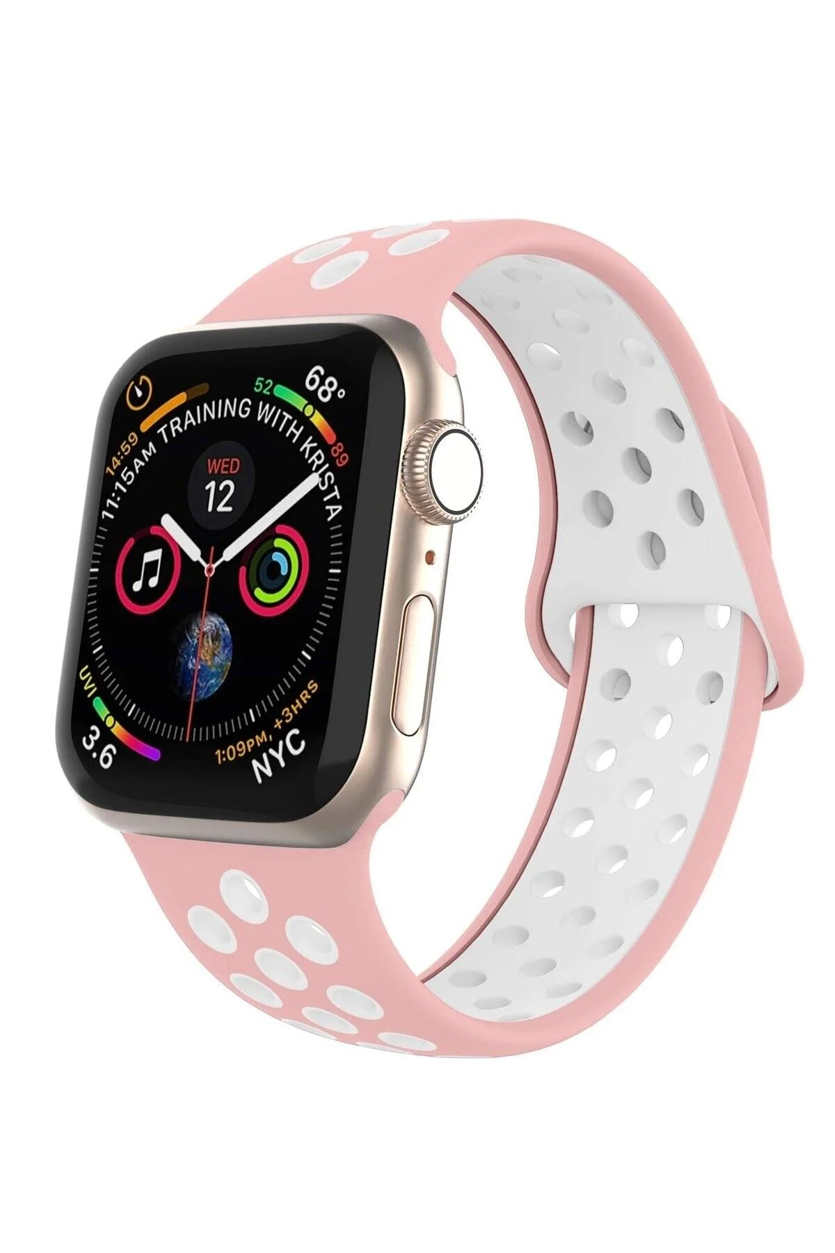Apple Watch Uyumlusilikon Delikli Kordon Iwatch Uyumlukayış 1 | 2 | 3 | 4 | 5 - 38mm/40mm