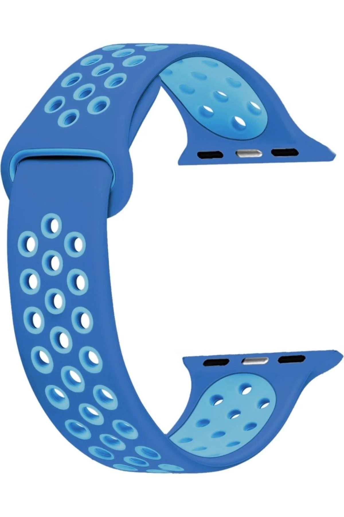 Apple Watch Uyumluseries 8 41mm Kordon, Silicone Sport Band Acem Mavisi