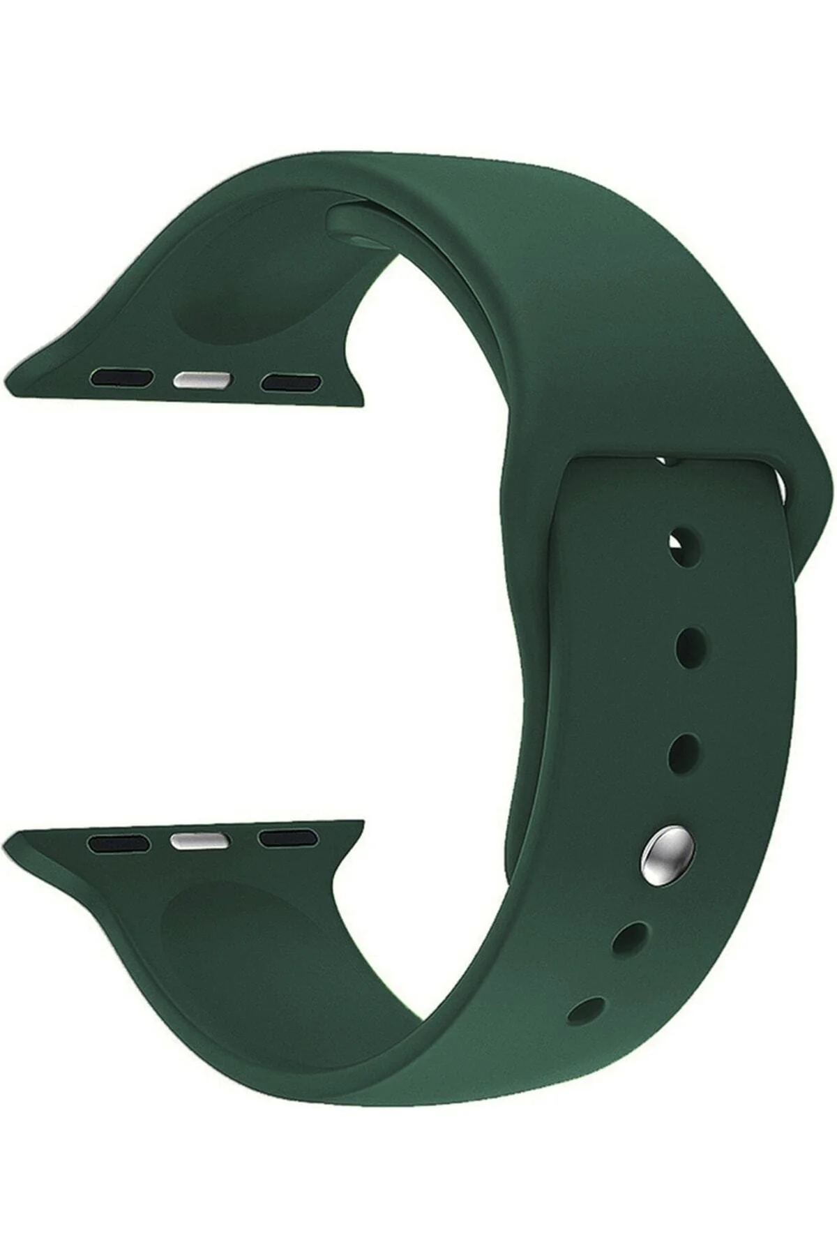 Apple Watch Uyumlu8 41mm Kordon Spor Silikon Koyu Yeşil