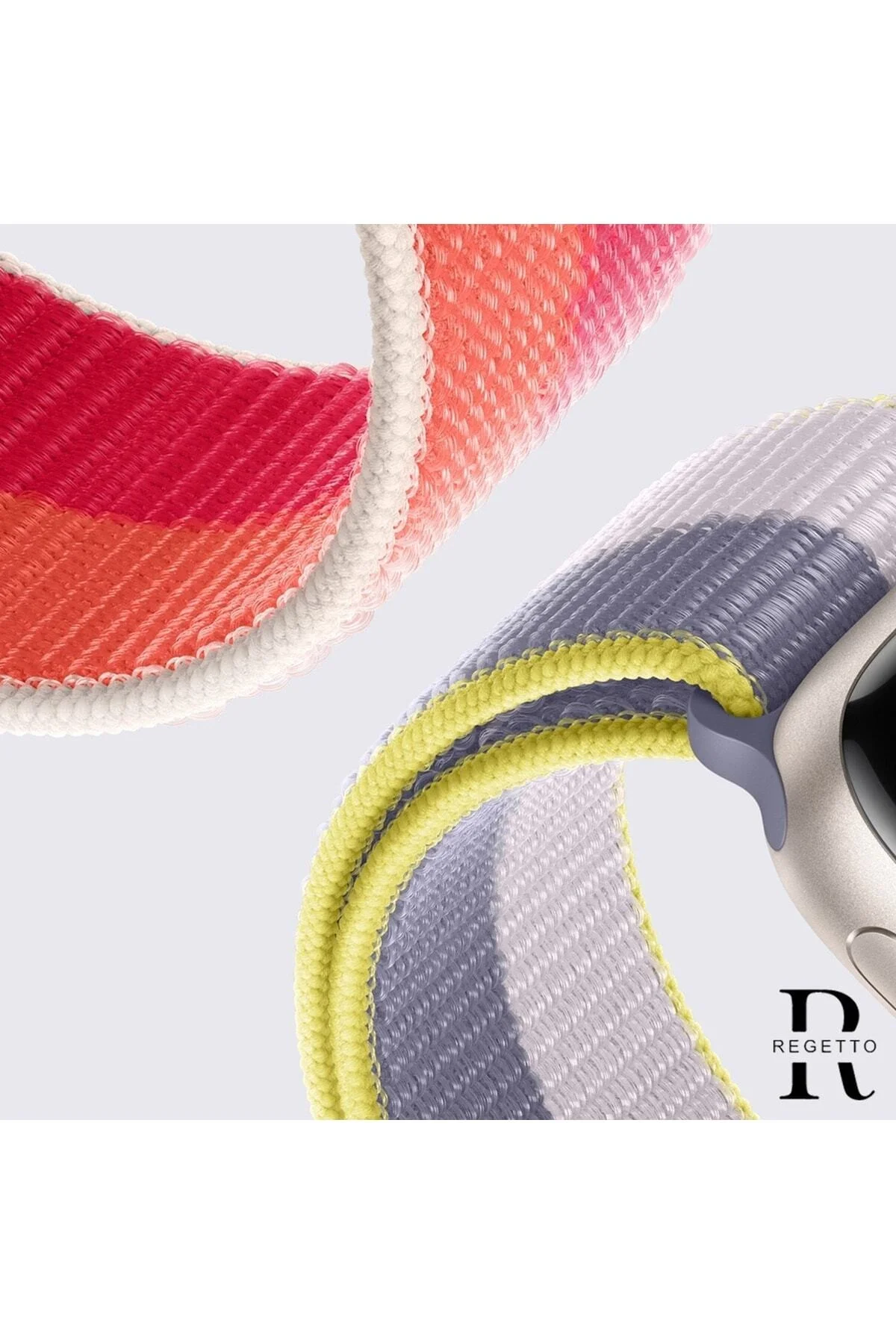 Apple Watch Uyumlu8 45mm Kordon Hasırlı Kumaş Siyah - pazariz Görsel 3