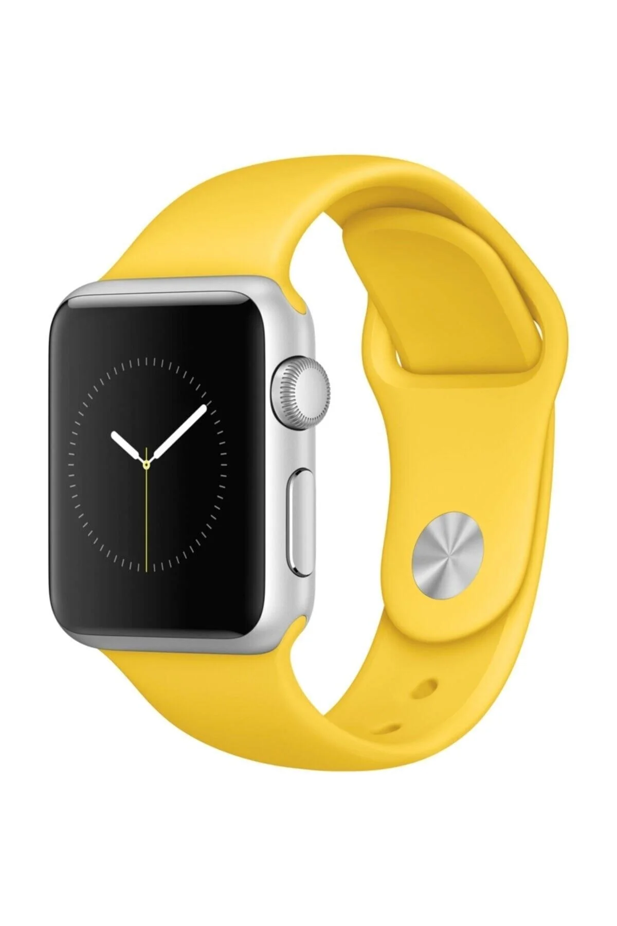 Apple Watch Uyumlu42-44 Mm Sarı Silikon Kordon