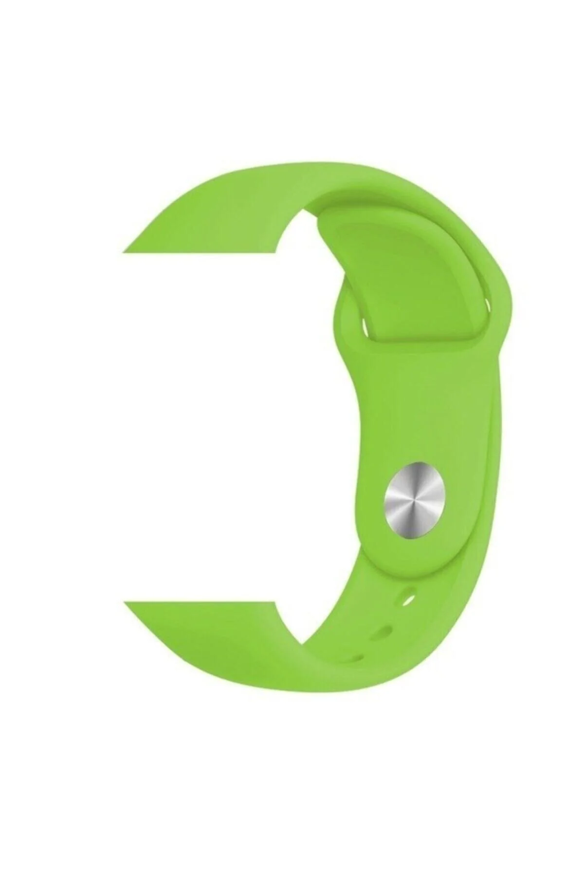 Apple Watch Uyumlu42mm 44mm 45mm 49mm 1/2/3/4/5/6/se/7/8/ultra Spor Silikon Kordon Yeşil