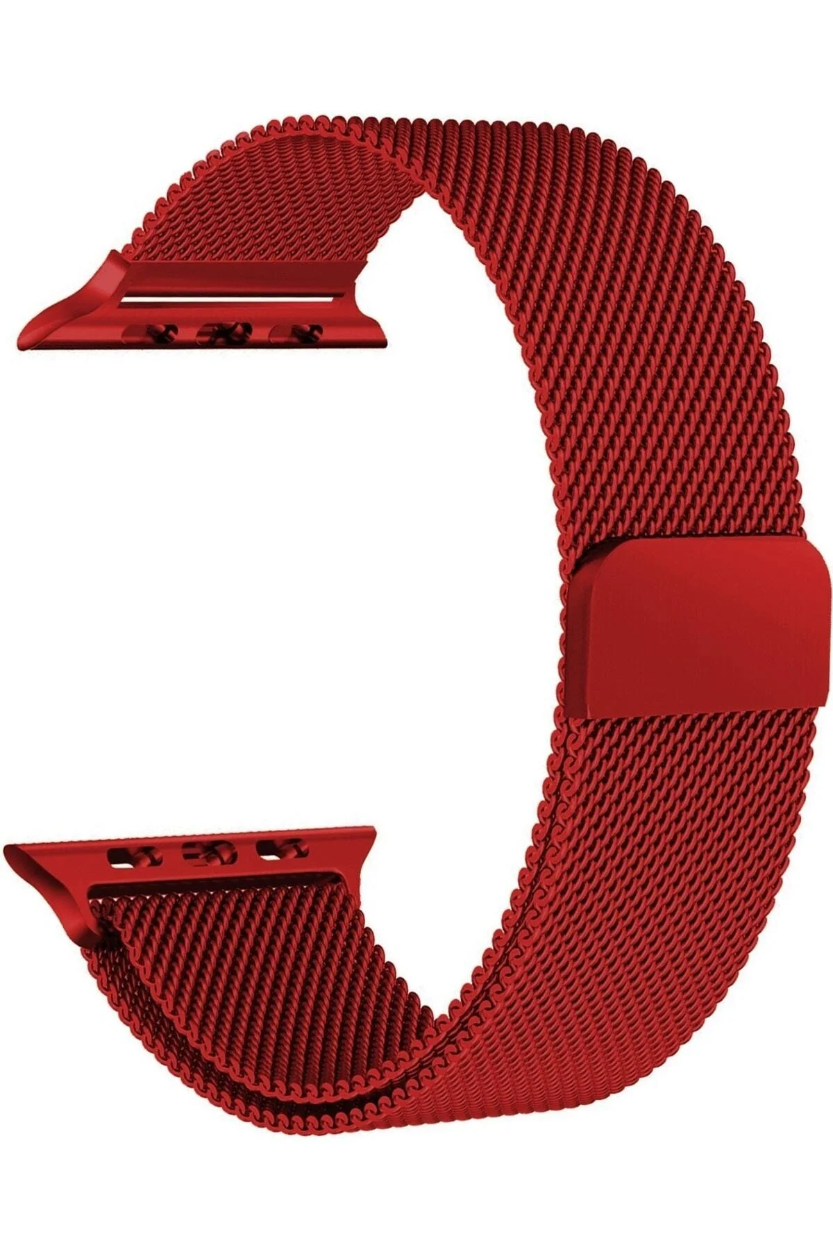 Apple Watch Uyumluseries 8 41mm Kordon, Metal Kırmızı