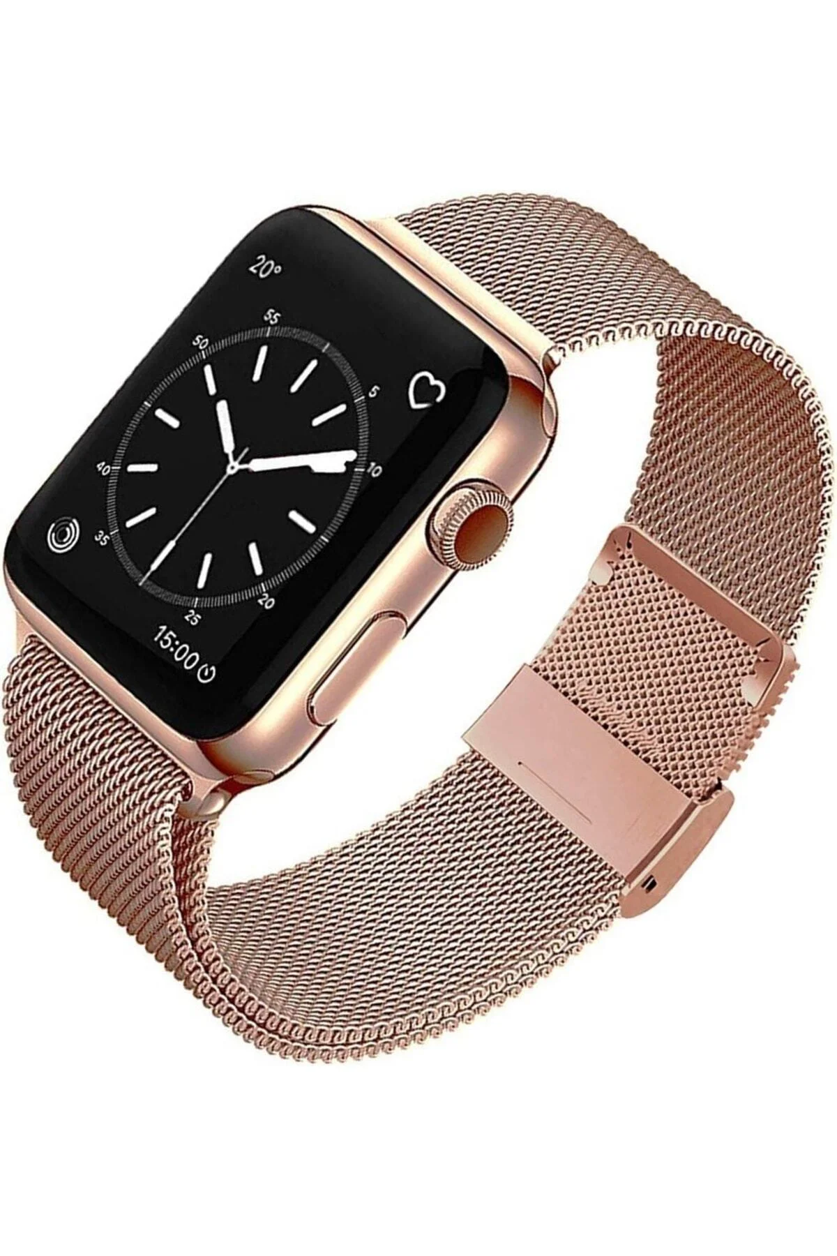 Apple Watch Uyumluseries 8 41mm Kordon, Metal Kırmızı - pazariz Görsel 2