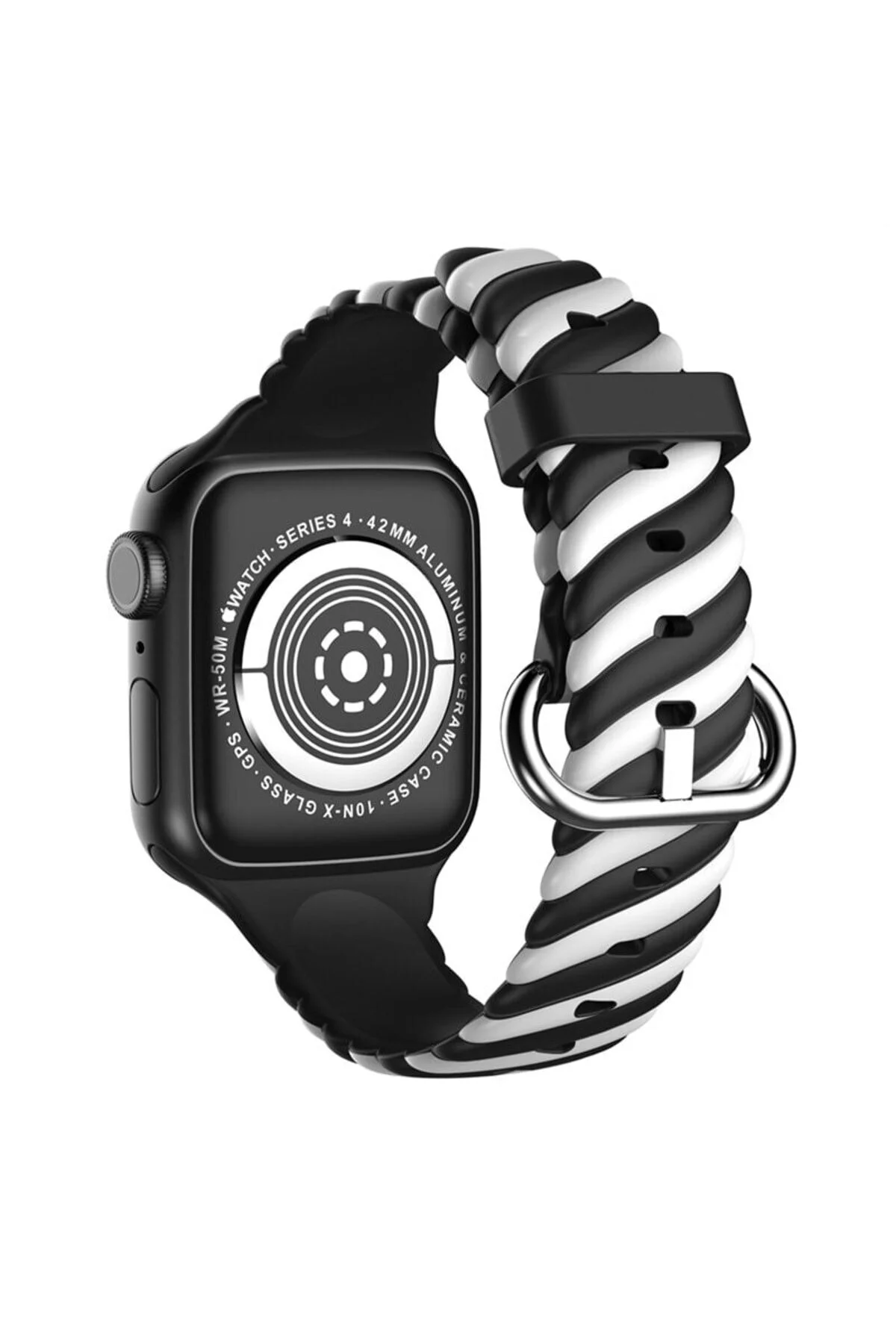 Apple Watch Uyumlu2 3 4 5 6 7 Se 38mm 40mm 41mm Spor Renkli Örgü Silikon Kayış Kordon