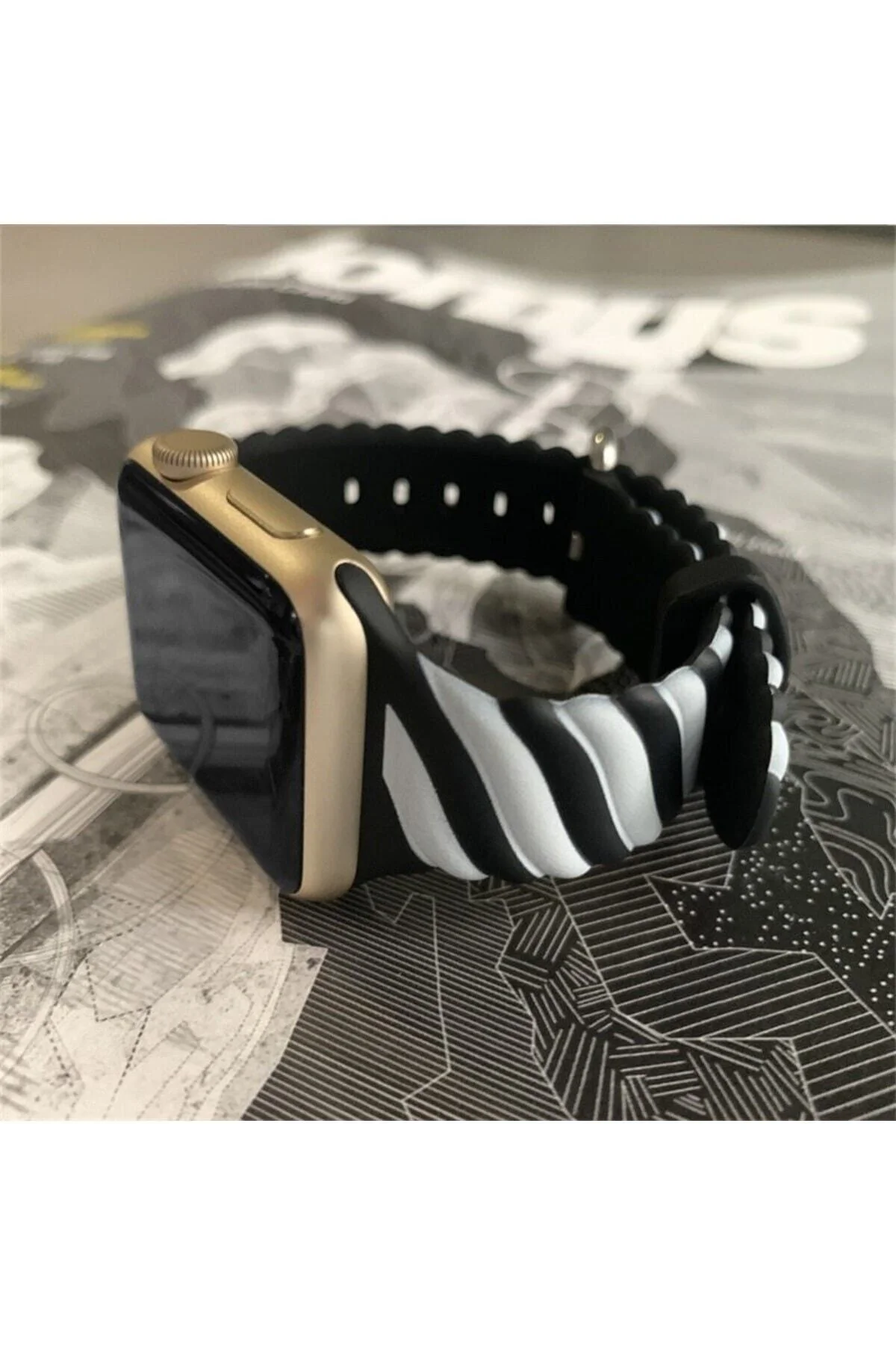 Apple Watch Uyumlu2 3 4 5 6 7 Se 38mm 40mm 41mm Spor Renkli Örgü Silikon Kayış Kordon - pazariz Görsel 3