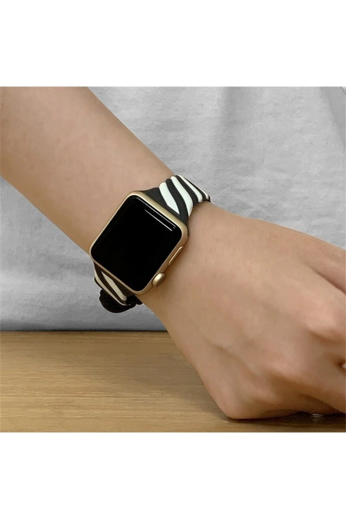 Apple Watch Uyumlu2 3 4 5 6 7 Se 38mm 40mm 41mm Spor Renkli Örgü Silikon Kayış Kordon - pazariz Görsel 2