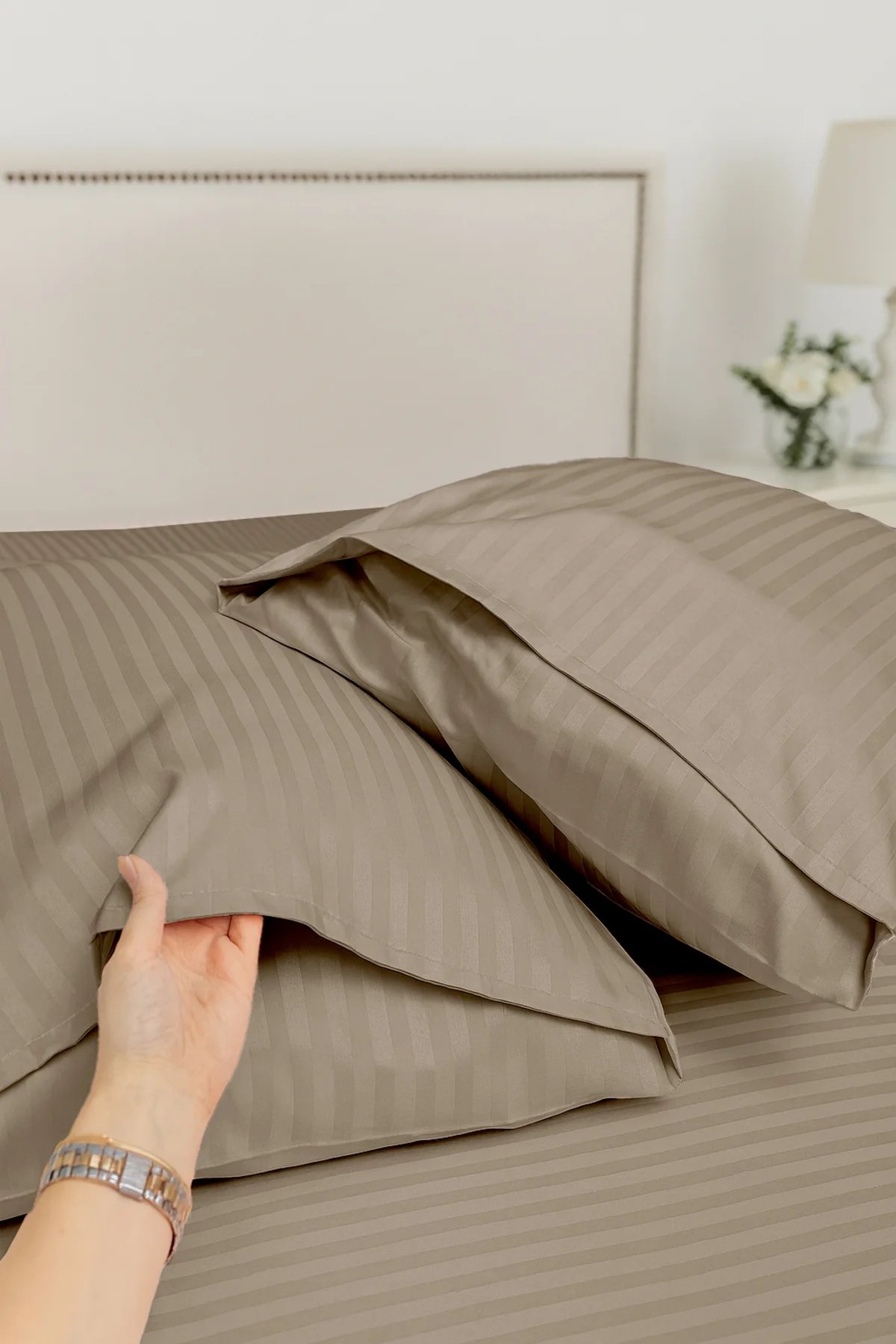 Çift Kişilik %100 Pamuk Saten Nevresim Seti | Premium Seri | 8 Renk Seçeneği (200x220) - Vionel Home Görsel 3