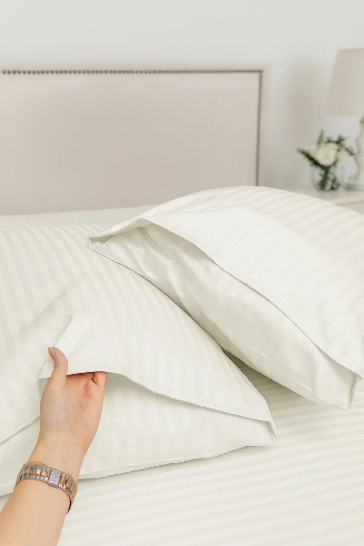 Çift Kişilik %100 Pamuk Saten Nevresim Seti | Premium Seri | 8 Renk Seçeneği (200x220) - Vionel Home Görsel 3