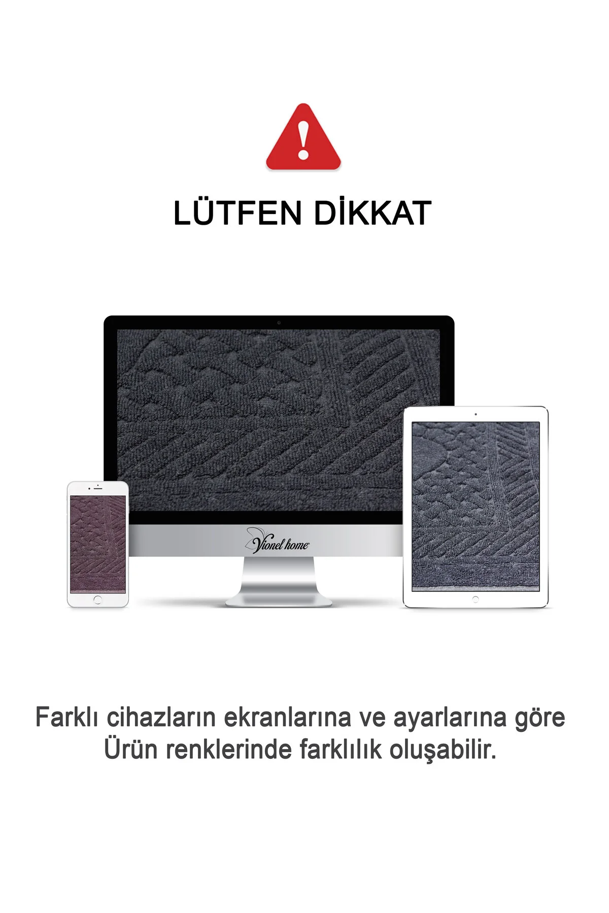 Pamuklu Ayak Havlusu | 3’lü Paket | Havlu Paspas Seti | Banyo Paspası | Otel Serisi | 50x70 cm - Vionel Home Görsel 5
