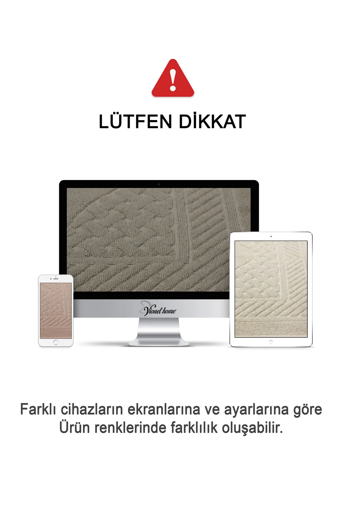 Pamuklu Ayak Havlusu | 3’lü Paket | Havlu Paspas Seti | Banyo Paspası | Otel Serisi | 50x70 cm - Vionel Home Görsel 5