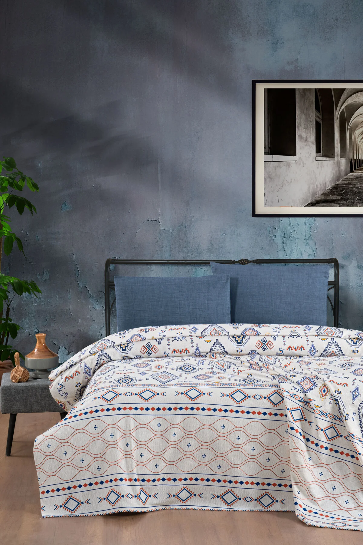 Anatolia %100 Pamuk Çift Kişilik Pike 200x230 cm, Yazlık, Yumuşak Yatak Örtüsü, Çok amaçlı Pike - Vionel Home Görsel 2