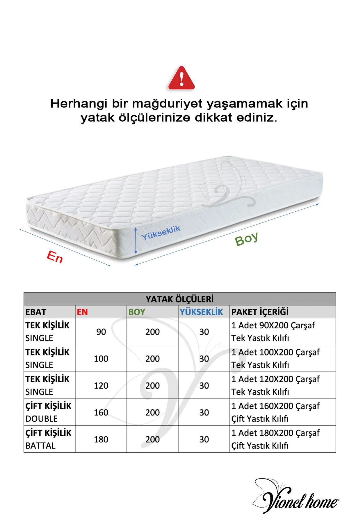 %100 Pamuk Çizgili Pamuk Saten Tek / Çift Kişilik Lastikli Çarşaf Seti |100x200|160x200|180X200 - Vionel Home Görsel 6