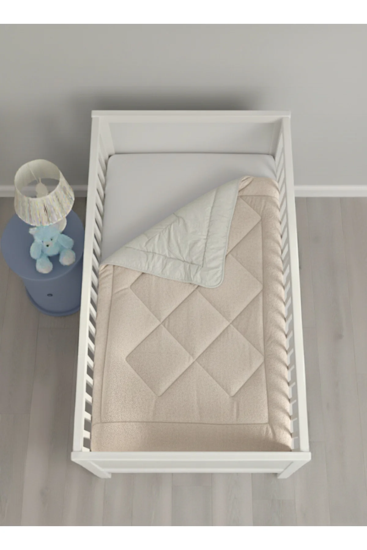 Lüks Welsoft Bebek Yorganı | 100x150 cm | Çift Taraflı Kullanım | Kuzu Tüyü Yumuşaklığı - Vionel Home Görsel 2
