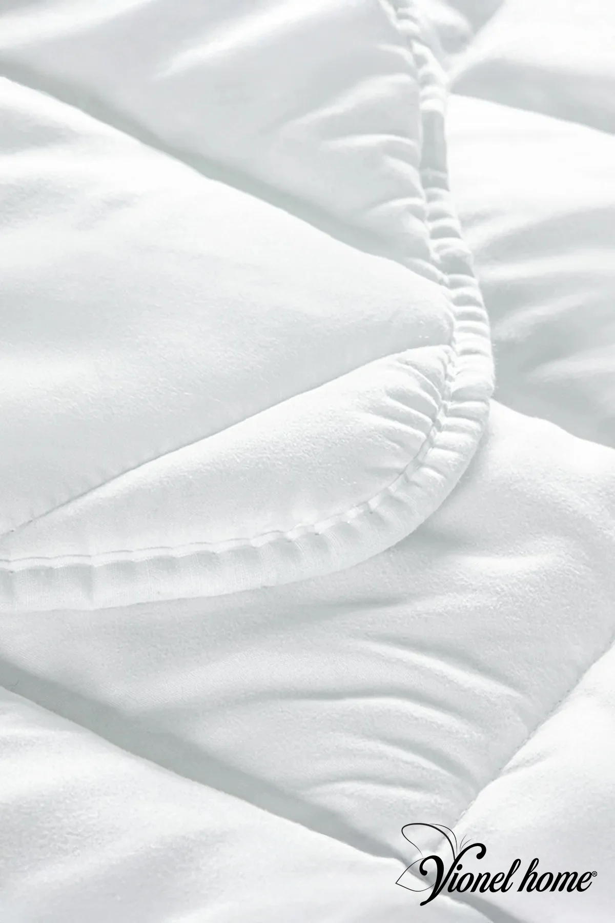 Ecotermo Tek Kişilik Microfiber Antialerjik Silikon Yorgan | Çeyizlik | Otel Yorganı | 155x215 Cm - Vionel Home Görsel 3