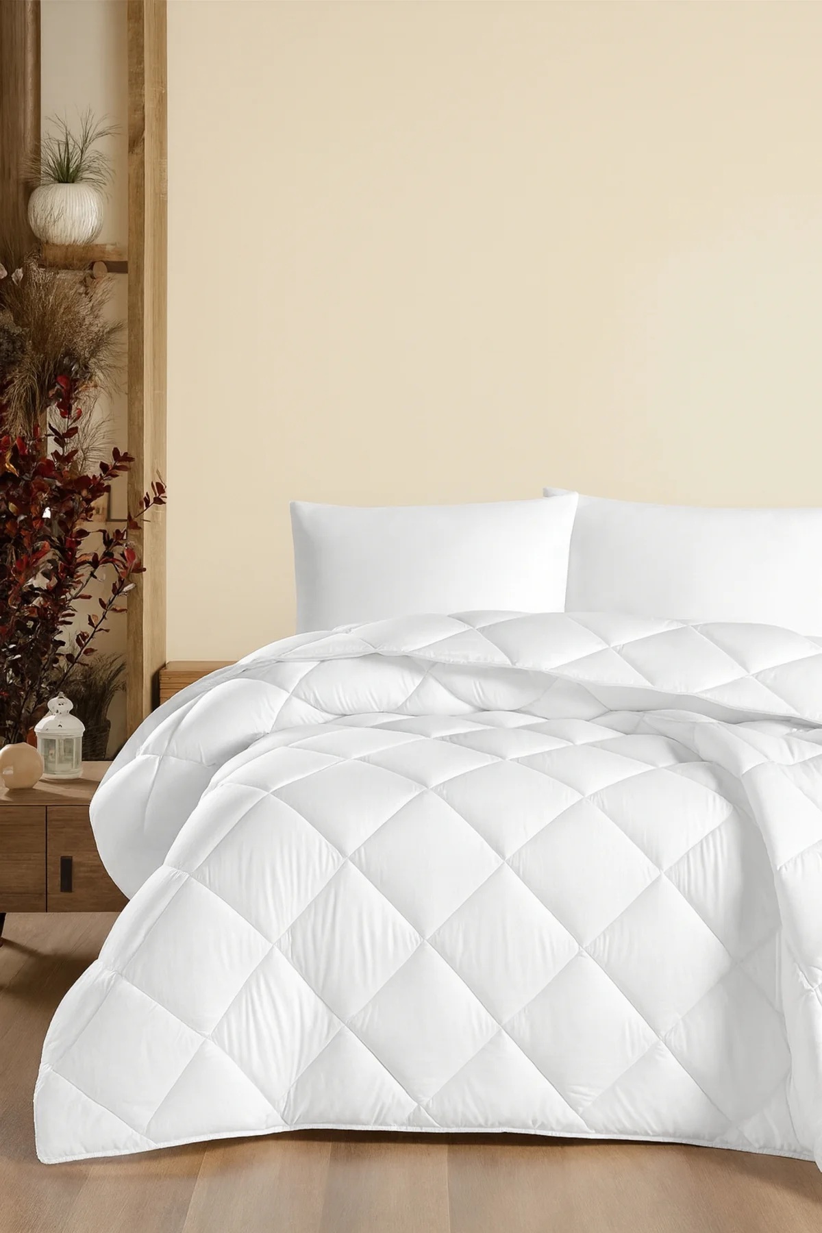 Ecotermo Çift Kişilik Mikrofiber Antialerjik Silikon Yorgan | Çeyizlik | Otel Yorganı |195x215 Cm - Vionel Home Görsel 2