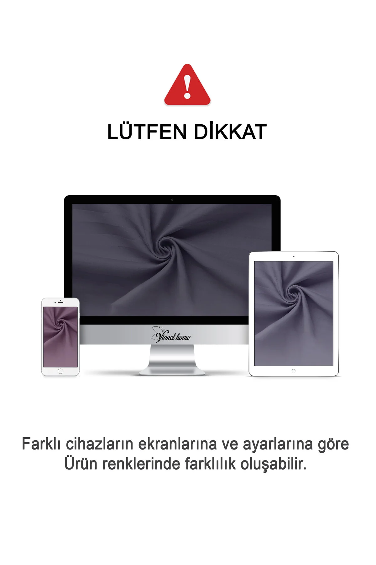 %100 Pamuk 2’li Çizgili Saten Yastık Kılıfı 50 X 70 cm - Antrasit - Vionel Home Görsel 5