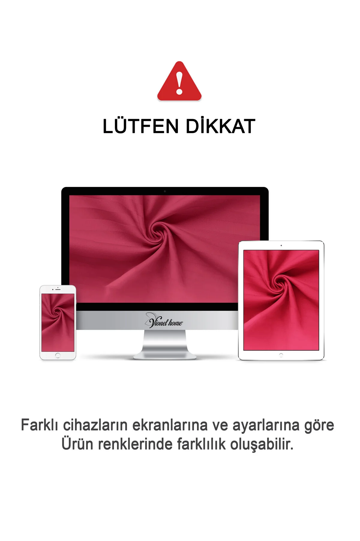 %100 Pamuk 2’li Çizgili Saten Yastık Kılıfı 50 X 70 Cm - Bordo - Vionel Home Görsel 5