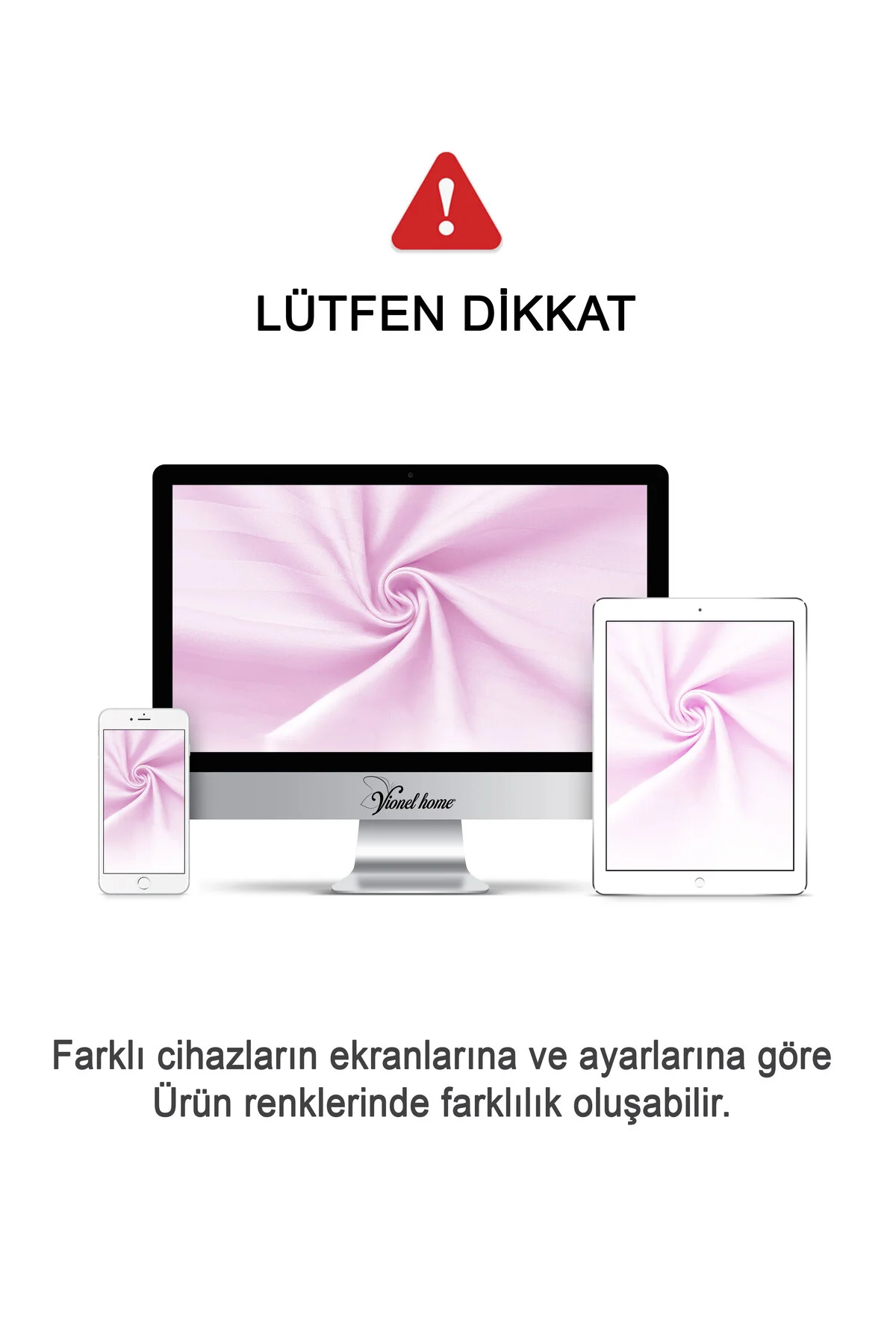 %100 Pamuk 2’li Çizgili Saten Yastık Kılıfı 50 x 70 cm - Pembe - Vionel Home Görsel 5