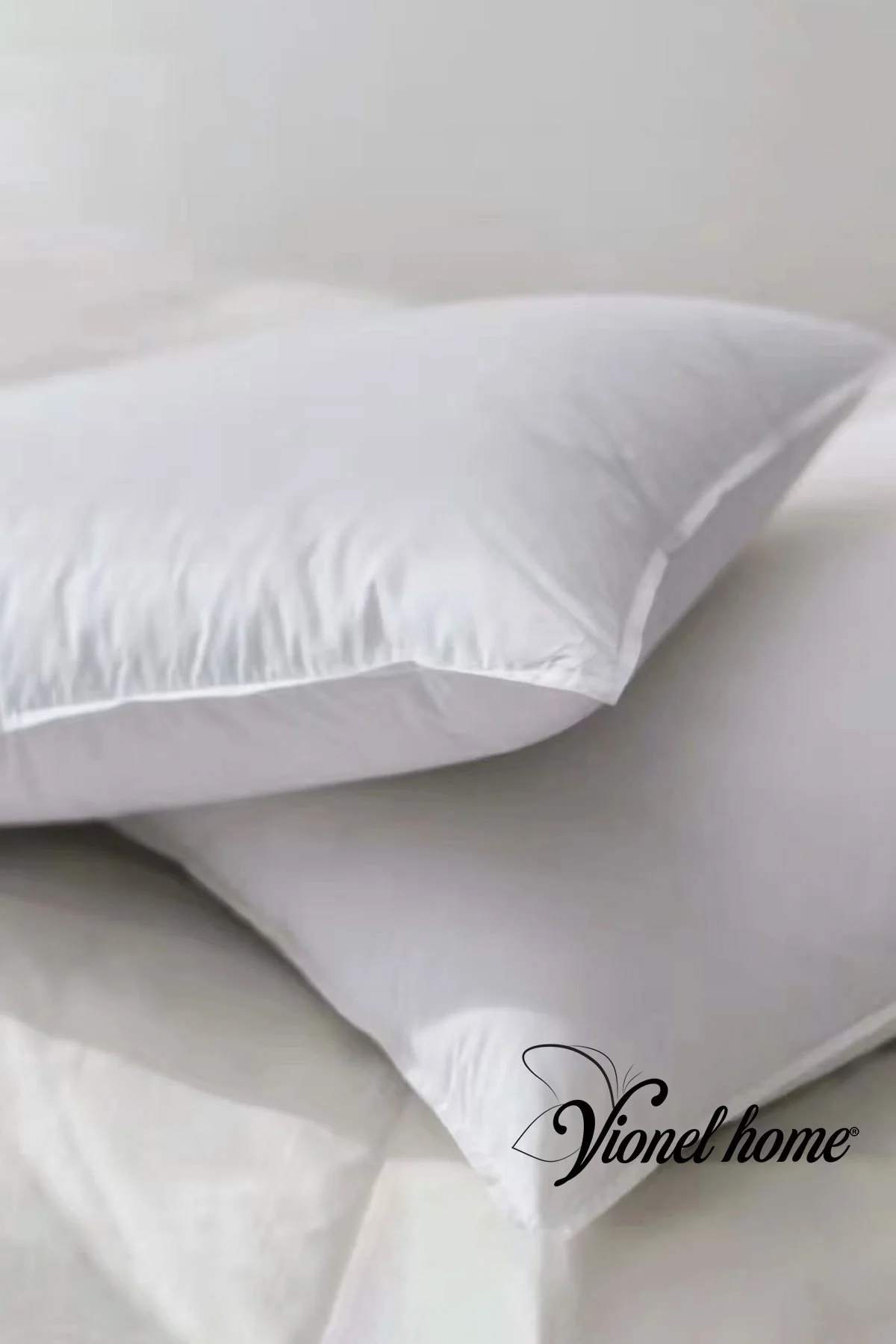 Pamuklu 50x70 Beyaz Iç Astar, Fermuarlı Yastık Kılıfı, 5'li Yastık Şiltesi - Vionel Home Görsel 3