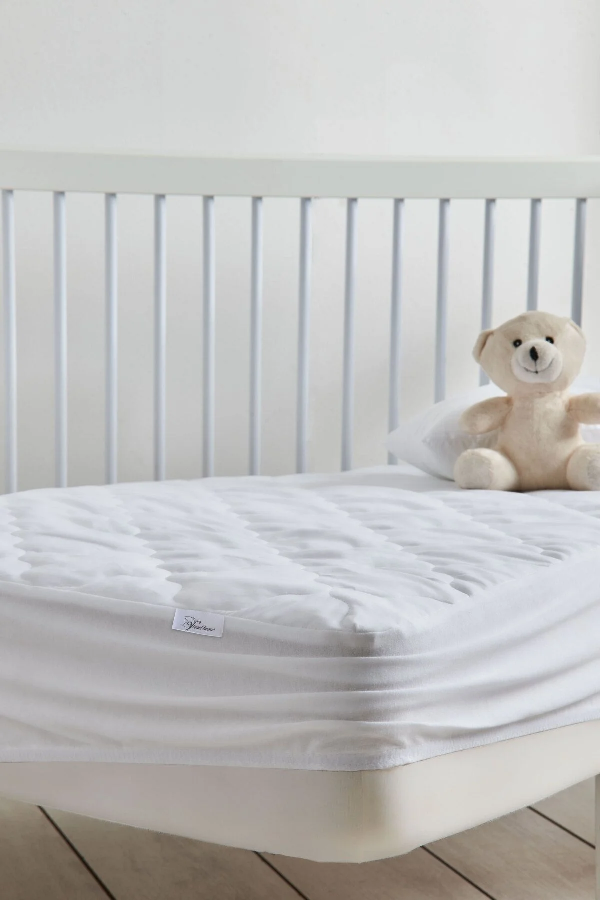 %100 Pamuk | Kapitone Sıvı Geçirmez Bebek Alezi | Çocuk, Park Beşik Yatak Koruyucu Alez - Vionel Home Görsel 2